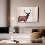 Animals 043 Canvas Art 60 x 40 cm / Black