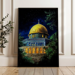 Palestine 043 Canvas Art 60 x 40 cm / Black