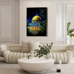 Palestine 043 Canvas Art 60 x 40 cm / Black