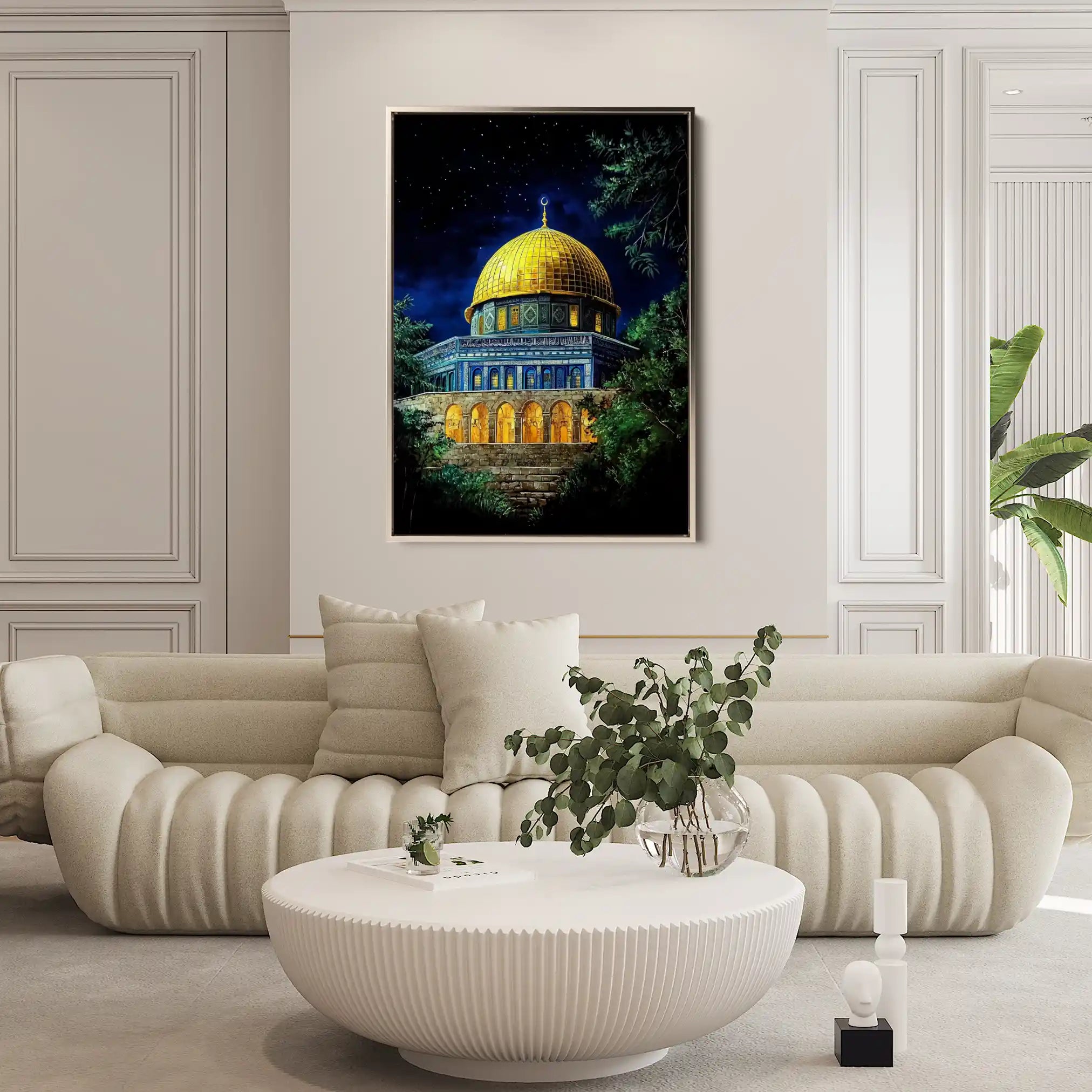Palestine 043 Canvas Art 60 x 40 cm / Black
