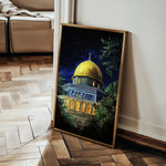 Palestine 043 Canvas Art 60 x 40 cm / Black