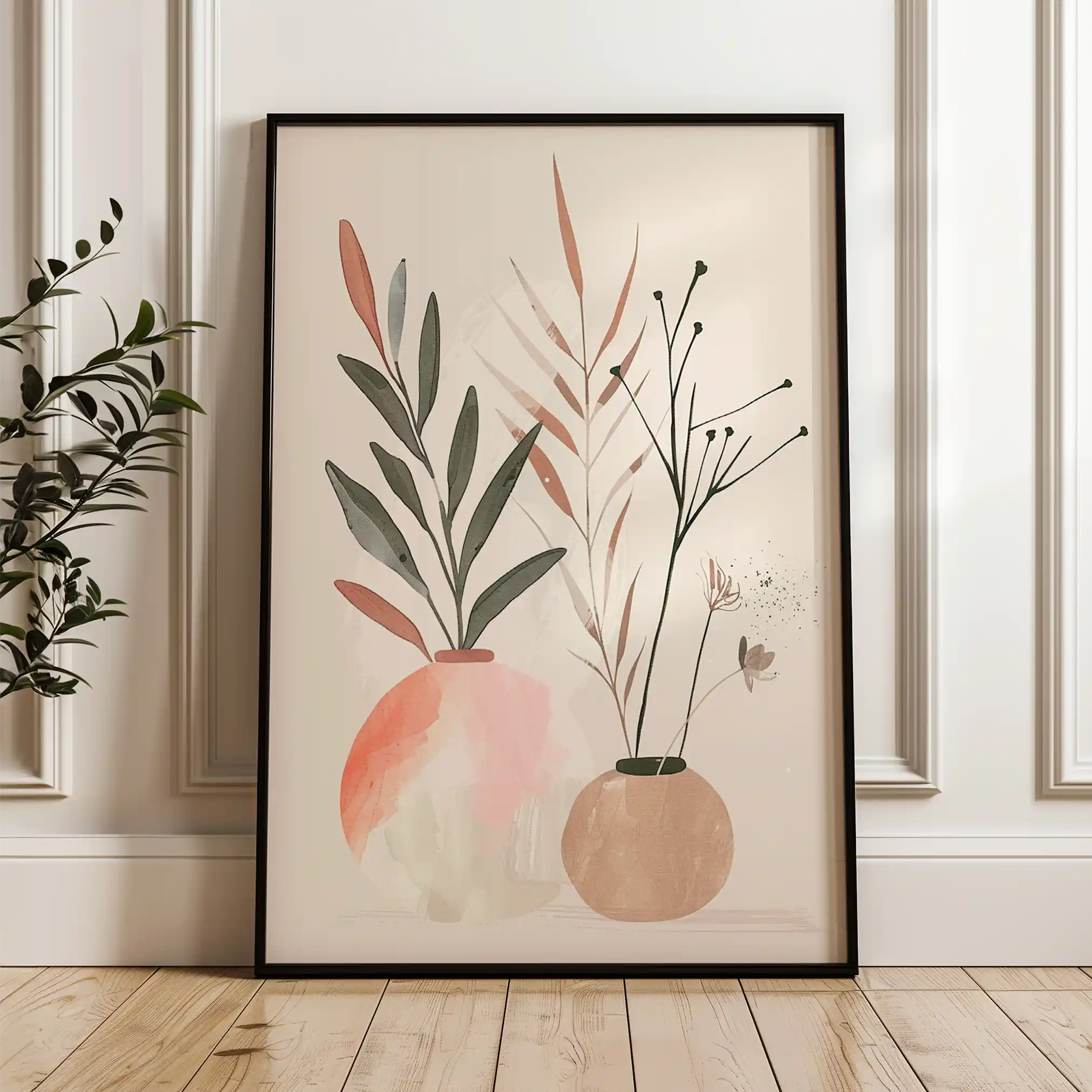 Boho 044 Canvas Art 60 x 40 cm / Black