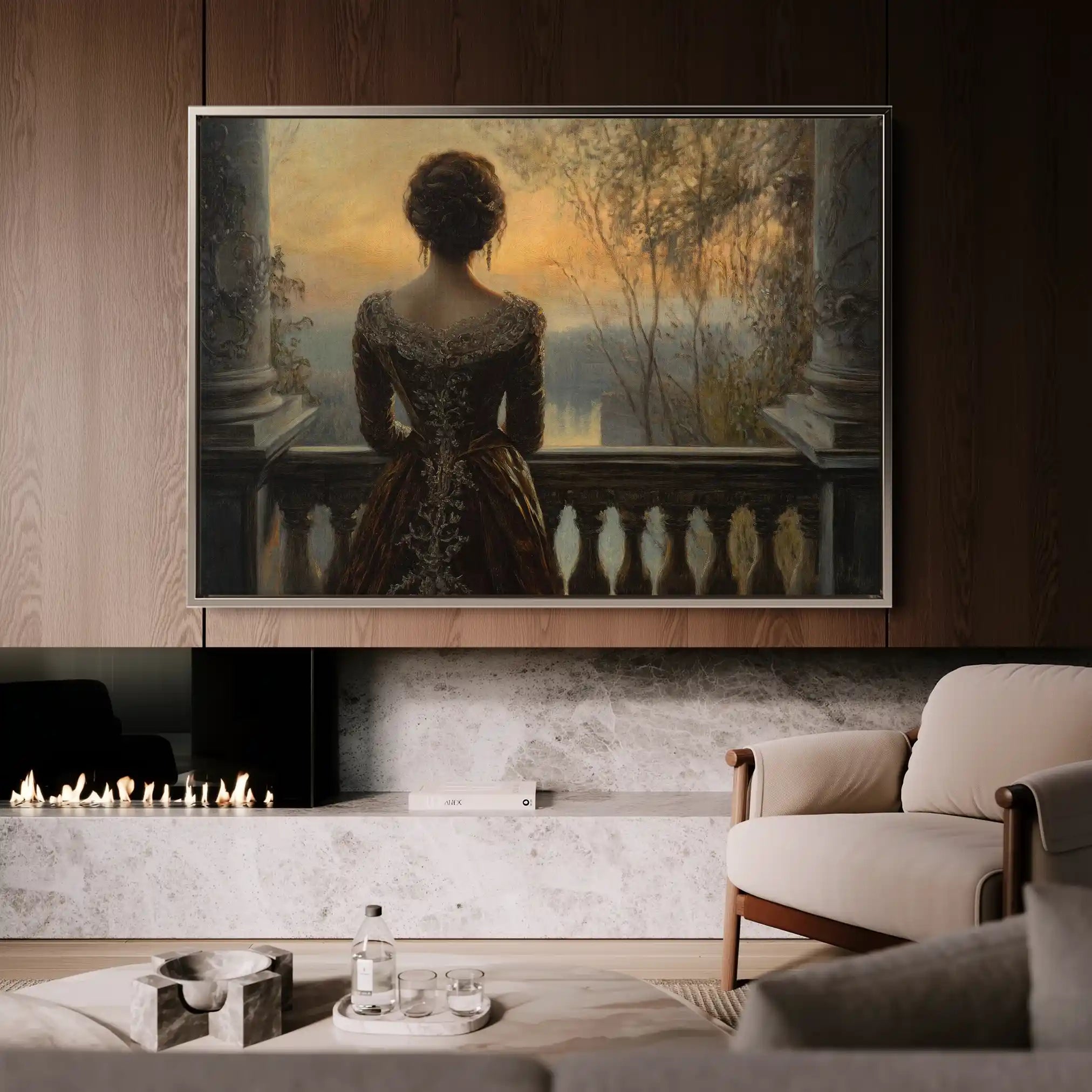 Classic 044 Canvas Art 60 x 40 cm / Black