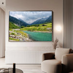 Landscape 044 Canvas Art 60 x 40 cm / Black