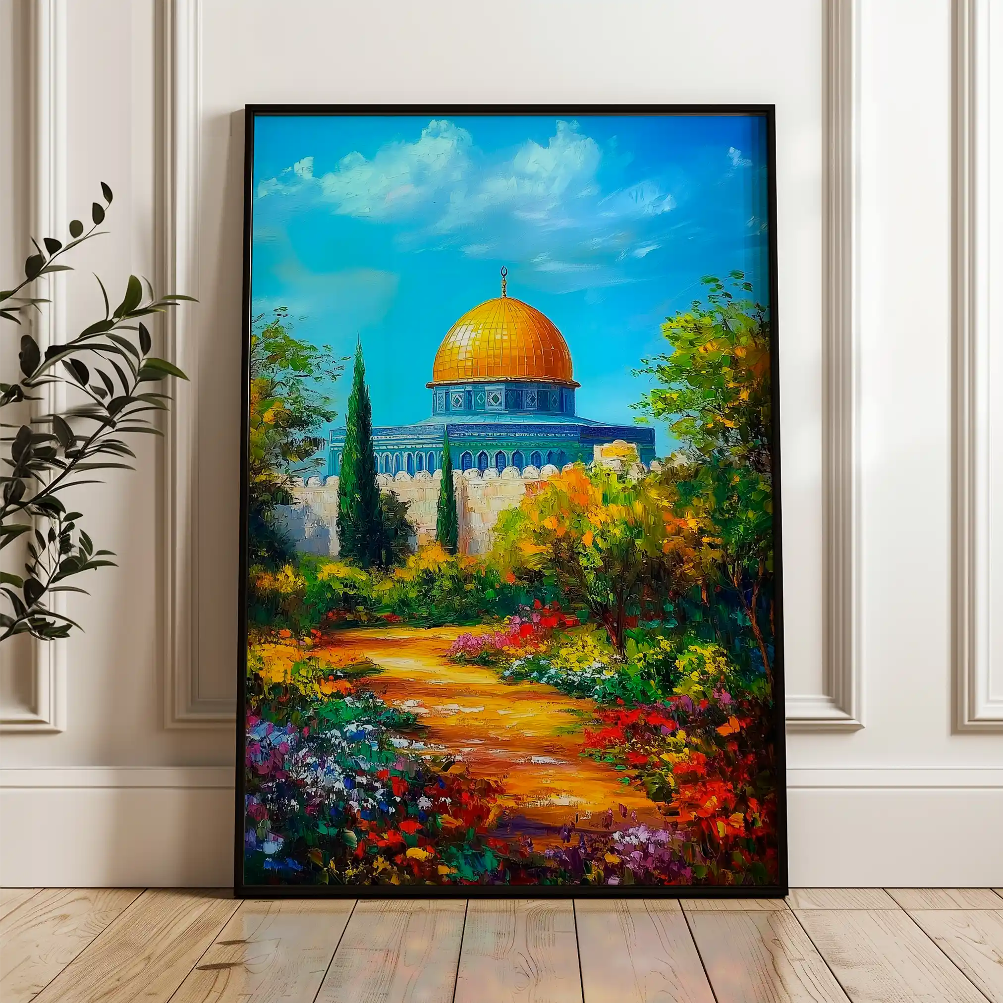 Palestine 044 Canvas Art 60 x 40 cm / Black