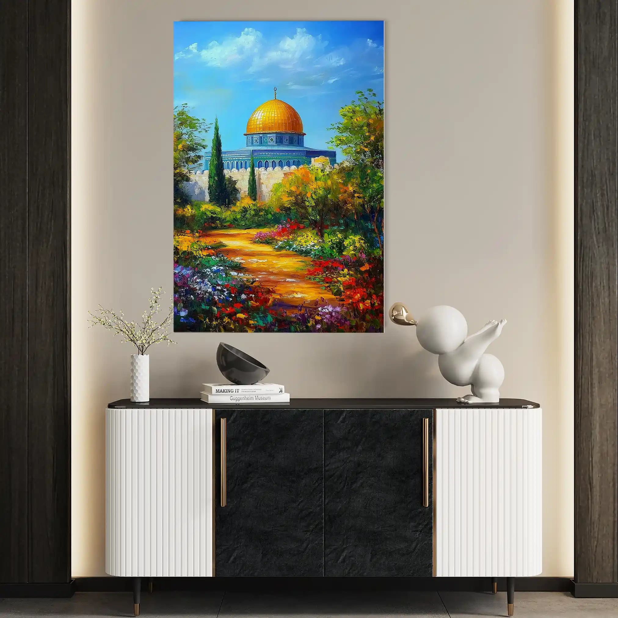 Palestine 044 Canvas Art 60 x 40 cm / Black