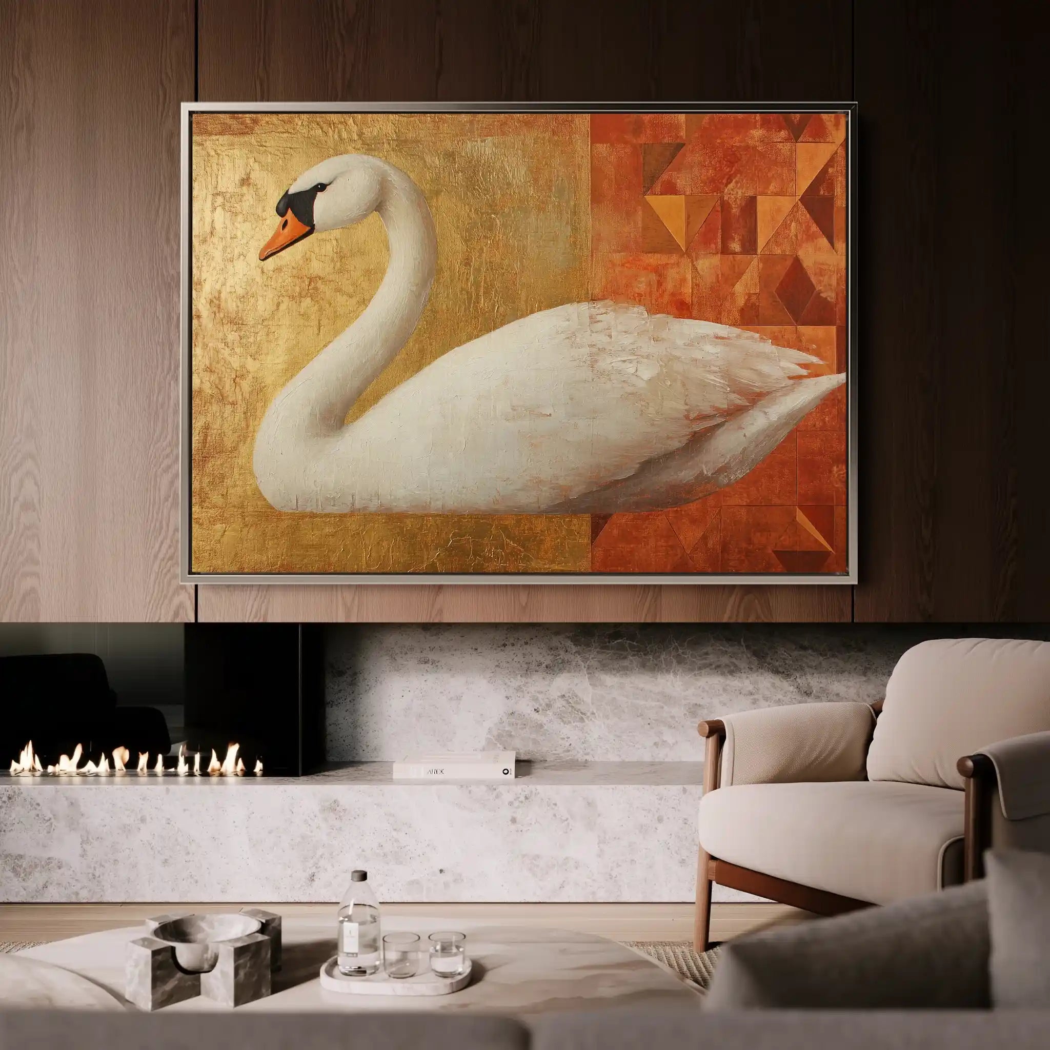 Animals 045 Canvas Art 60 x 40 cm / Black