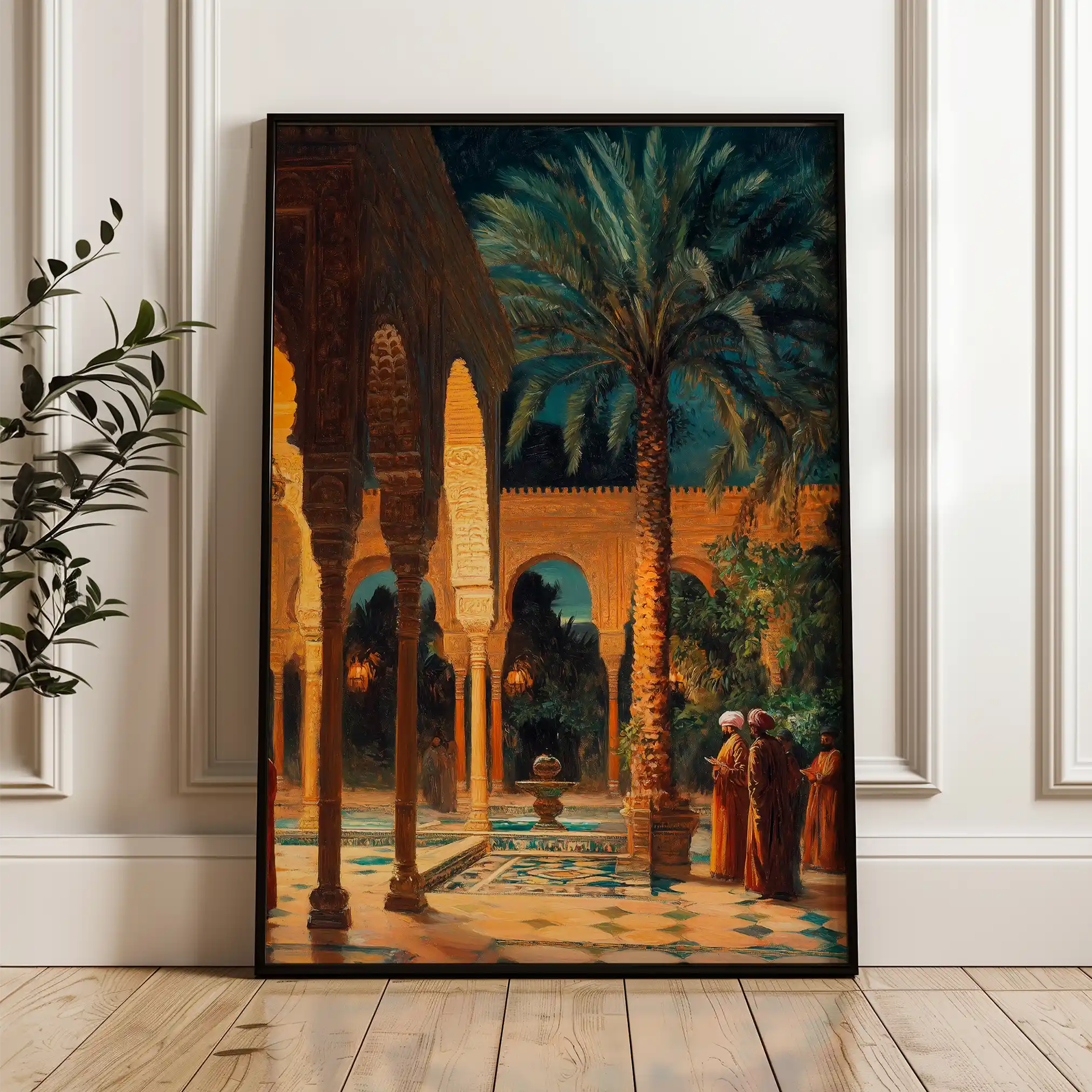 Orientalist 045 Canvas Art 60 x 40 cm / Black