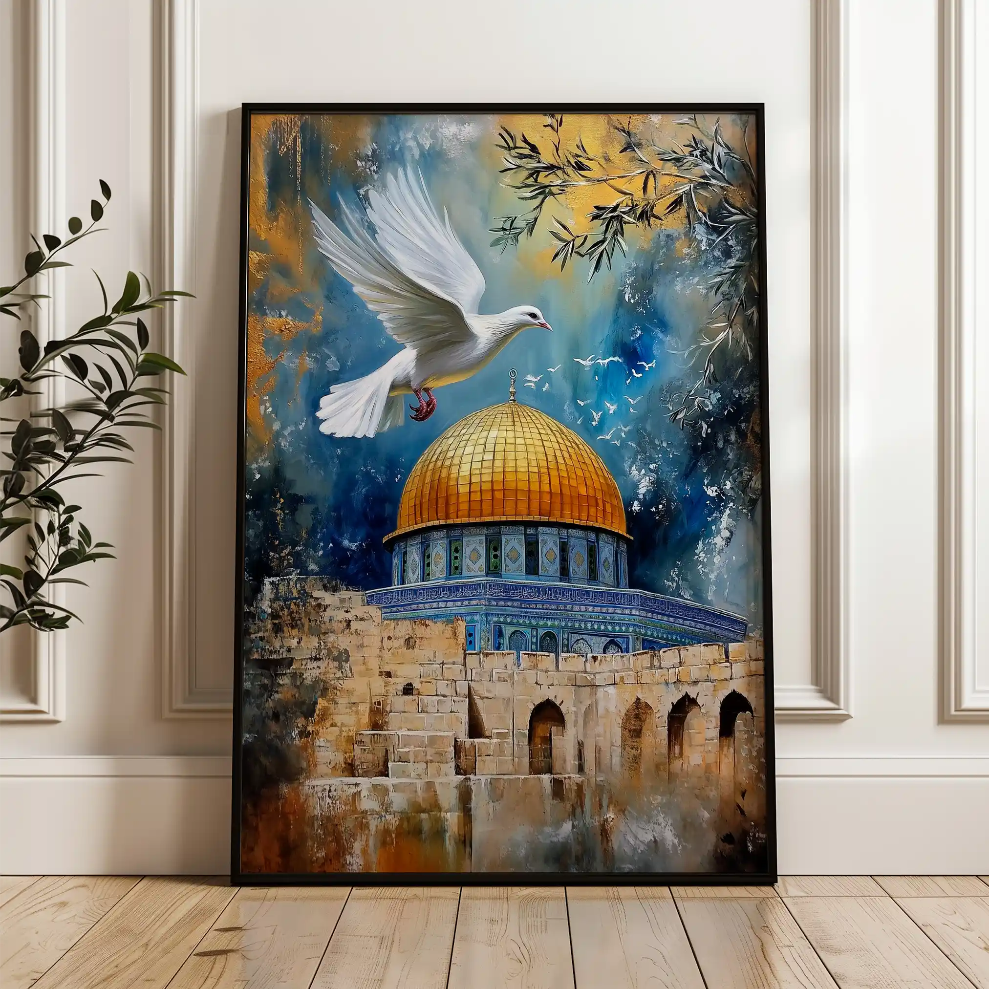 Palestine 045 Canvas Art 60 x 40 cm / Black
