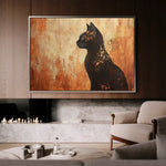 Animals 046 Canvas Art 60 x 40 cm / Black