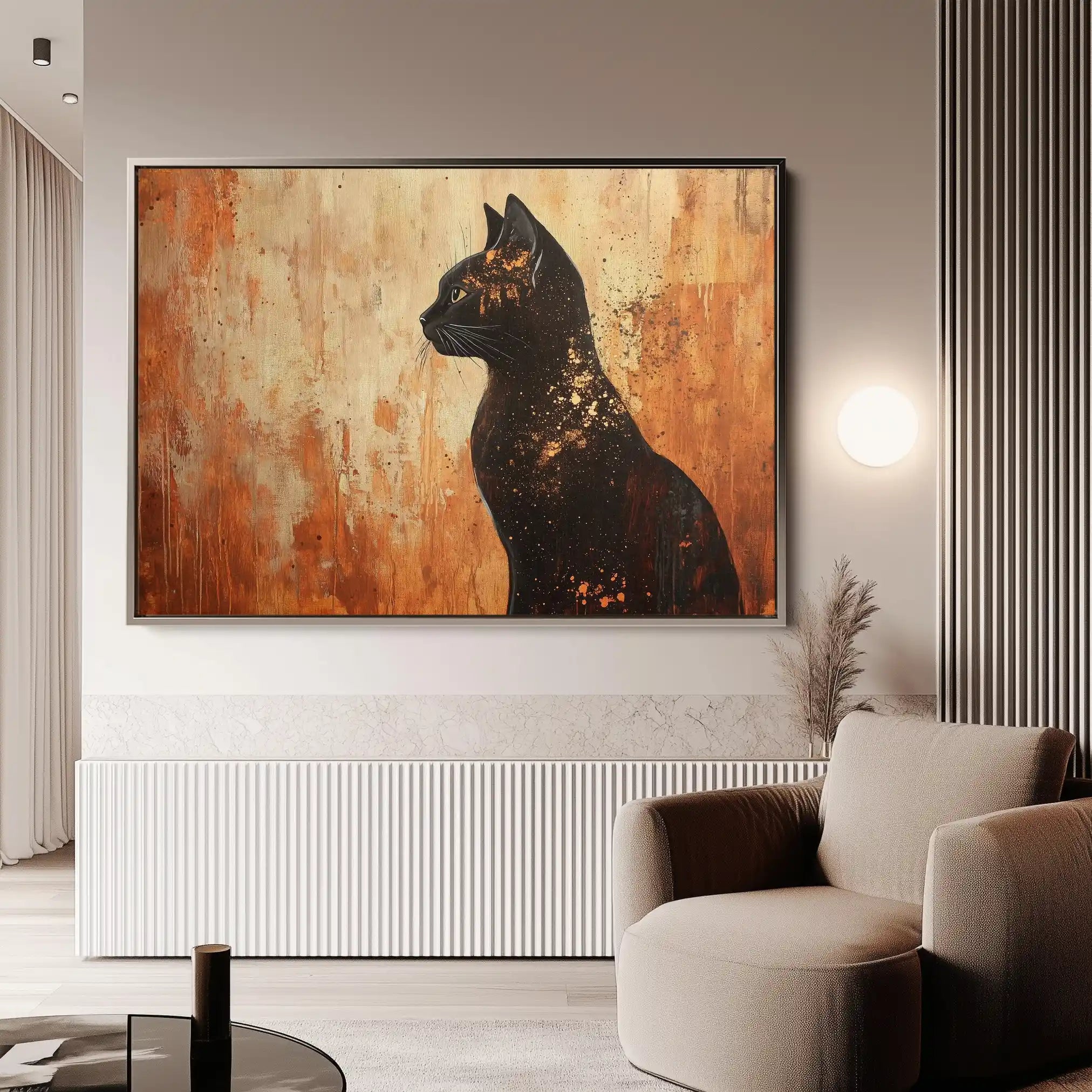Animals 046 Canvas Art 60 x 40 cm / Black