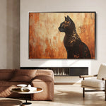 Animals 046 Canvas Art 60 x 40 cm / Black