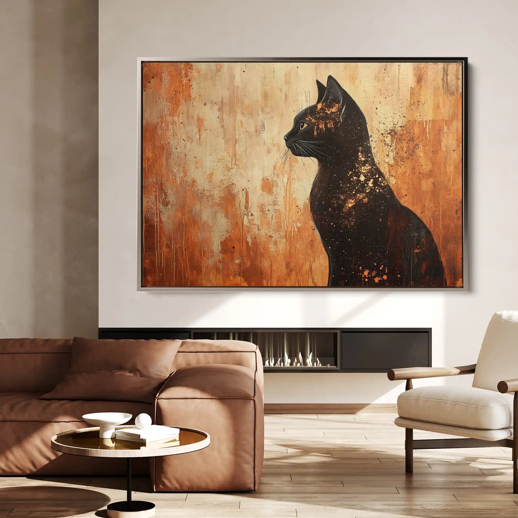 Animals 046 Canvas Art 60 x 40 cm / Black