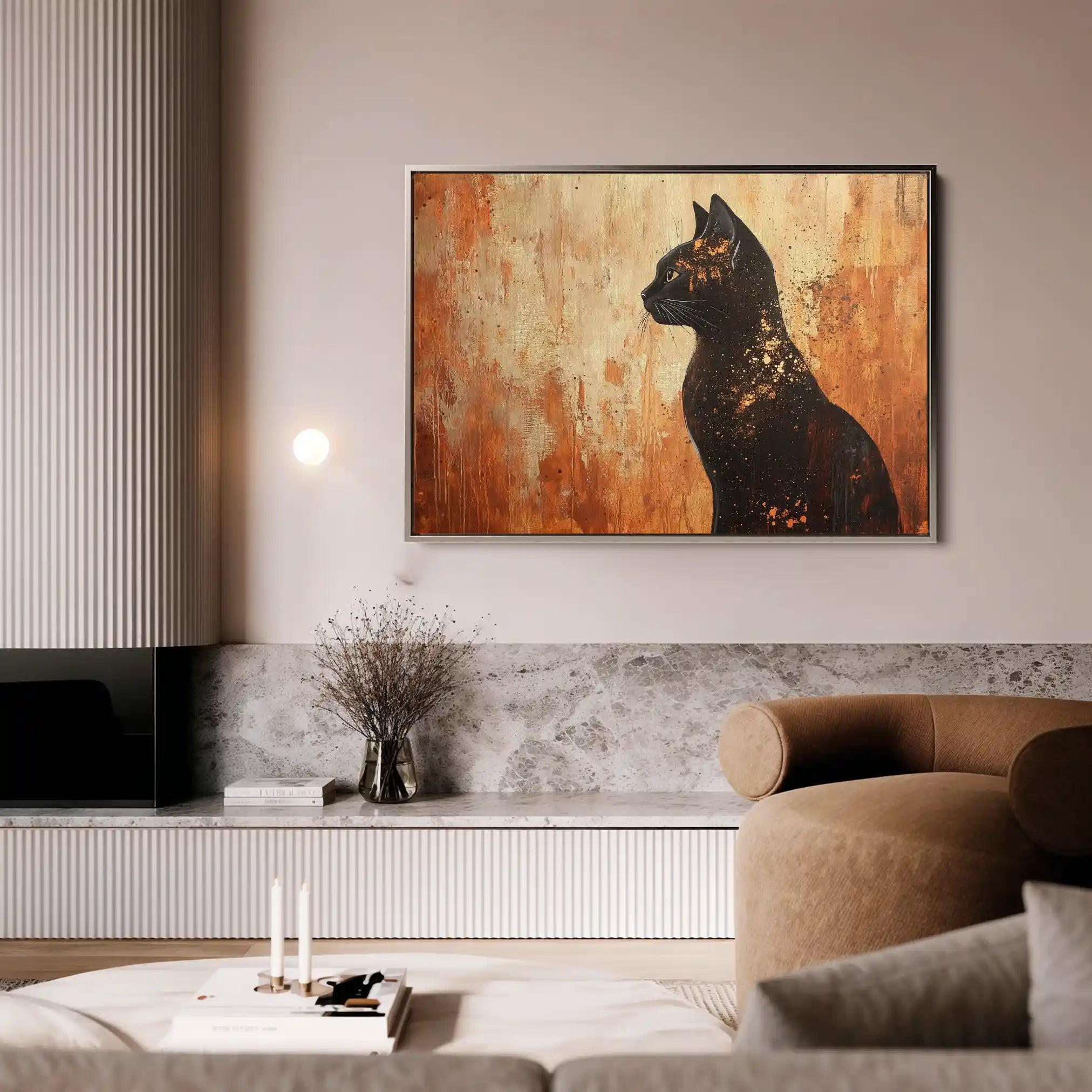 Animals 046 Canvas Art 60 x 40 cm / Black