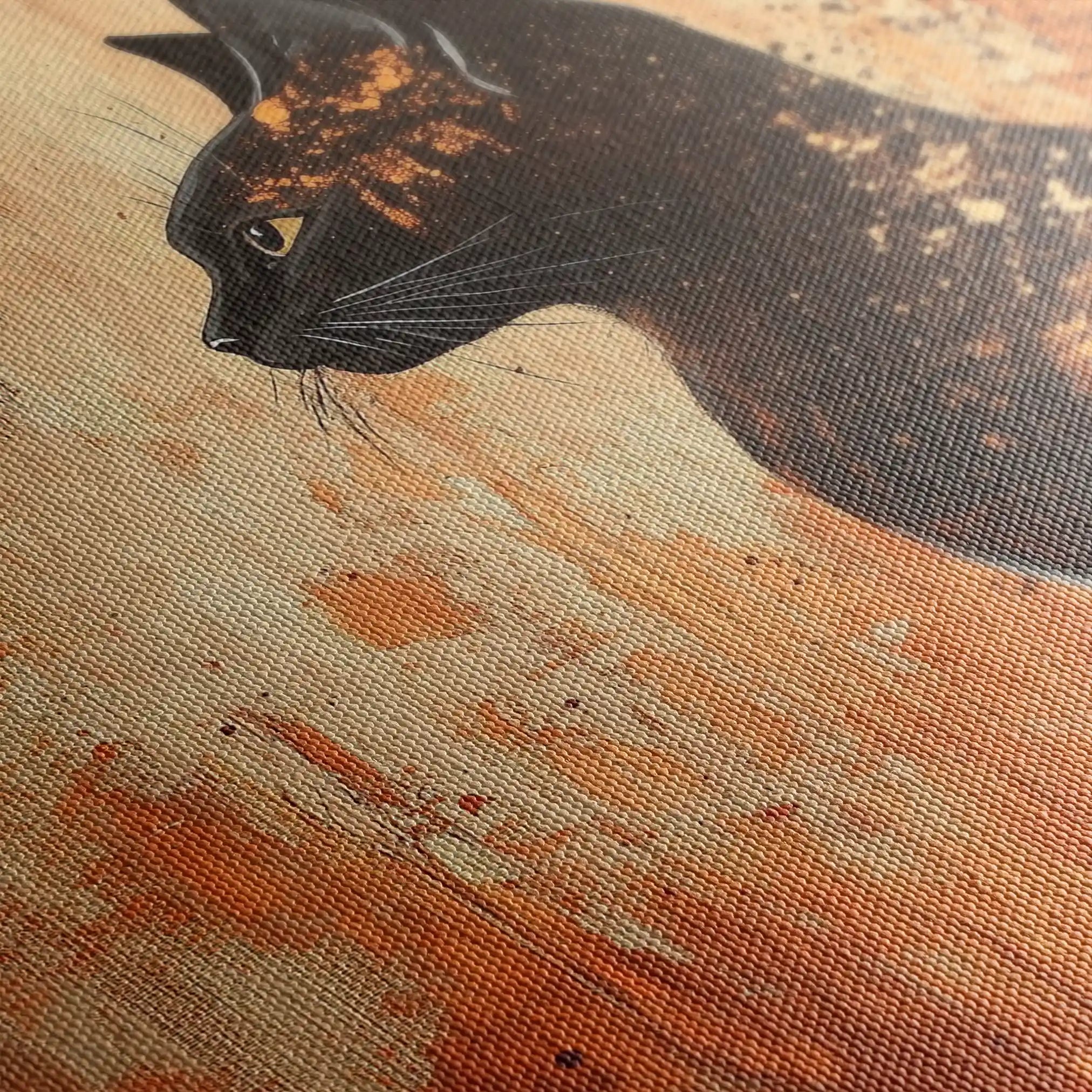 Animals 046 Canvas Art 60 x 40 cm / Black