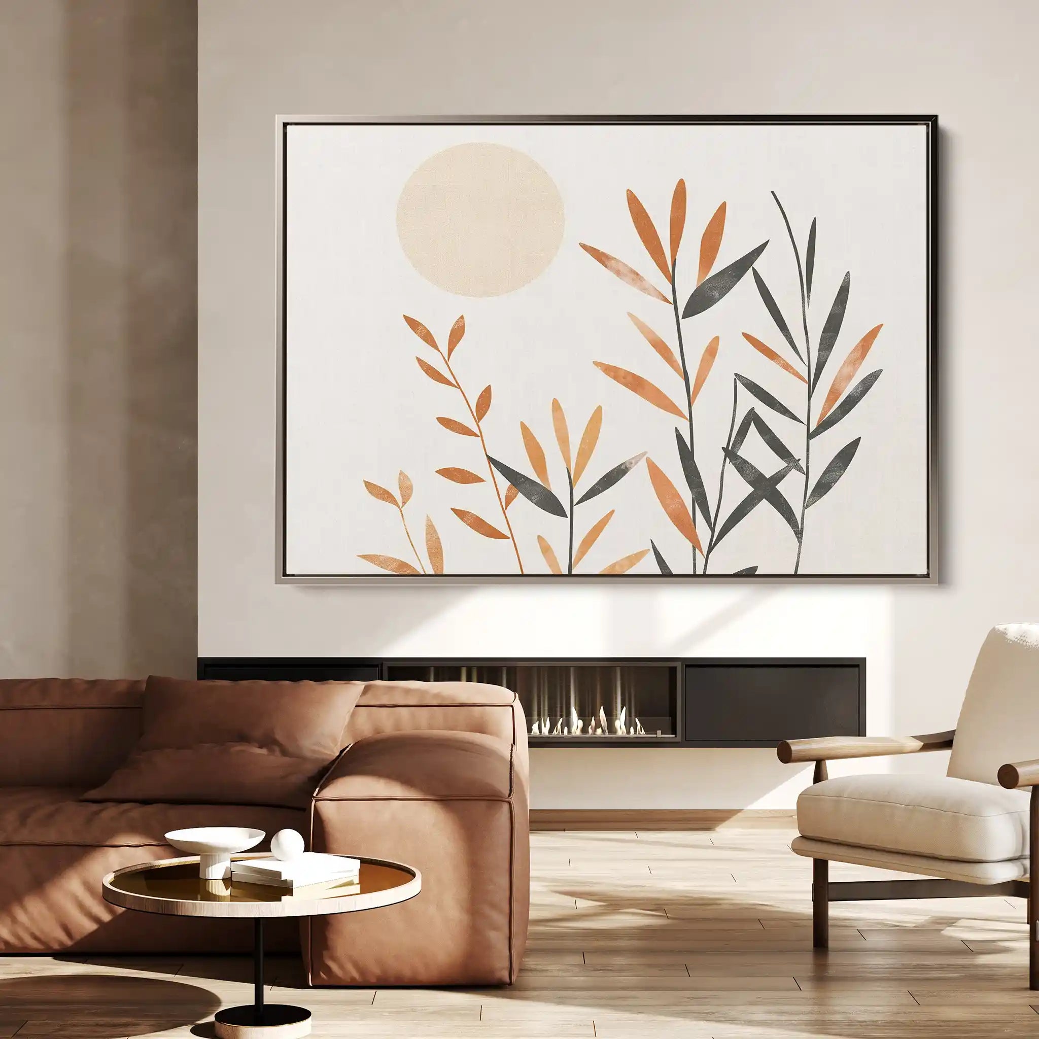 Boho 046 Canvas Art 60 x 40 cm / Black