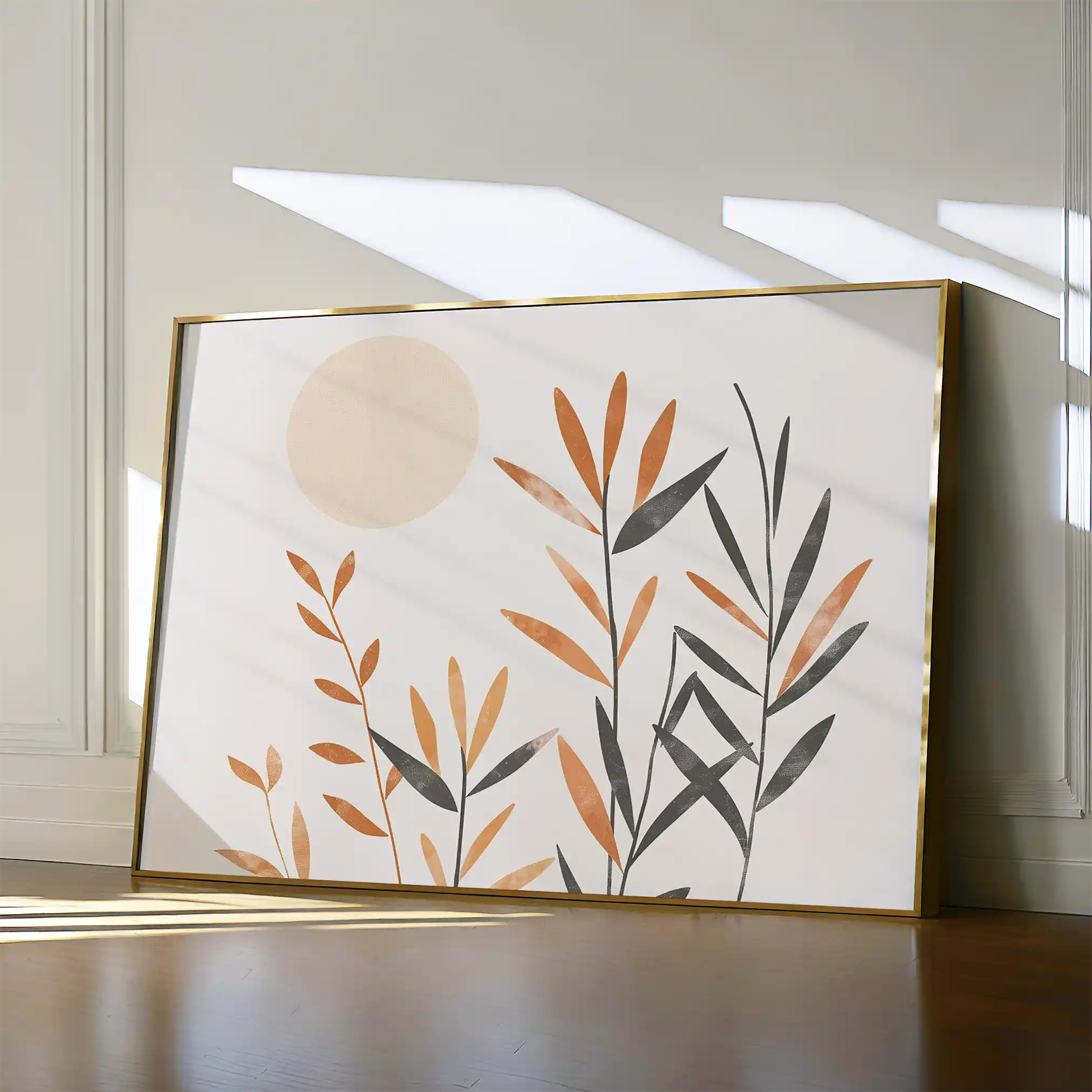 Boho 046 Canvas Art 60 x 40 cm / Black