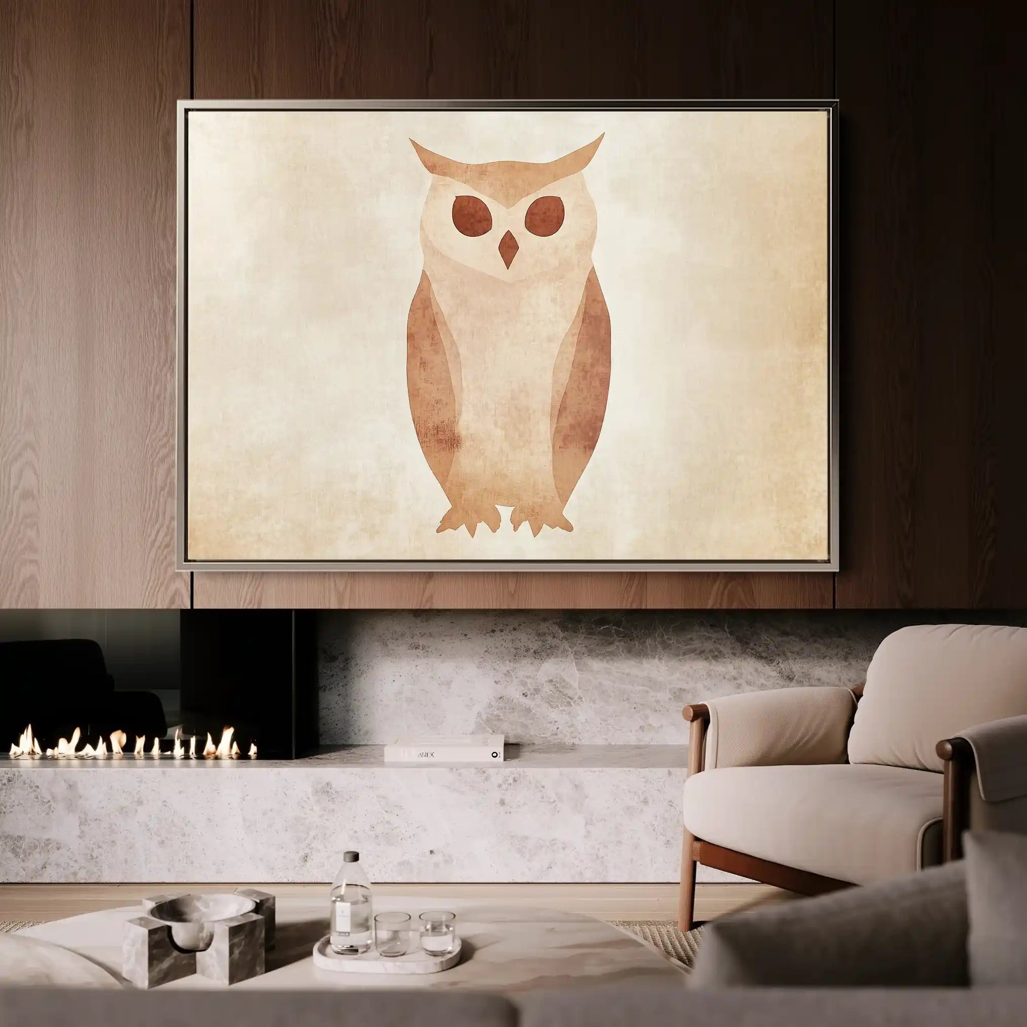 Animals 047 Canvas Art 60 x 40 cm / Black