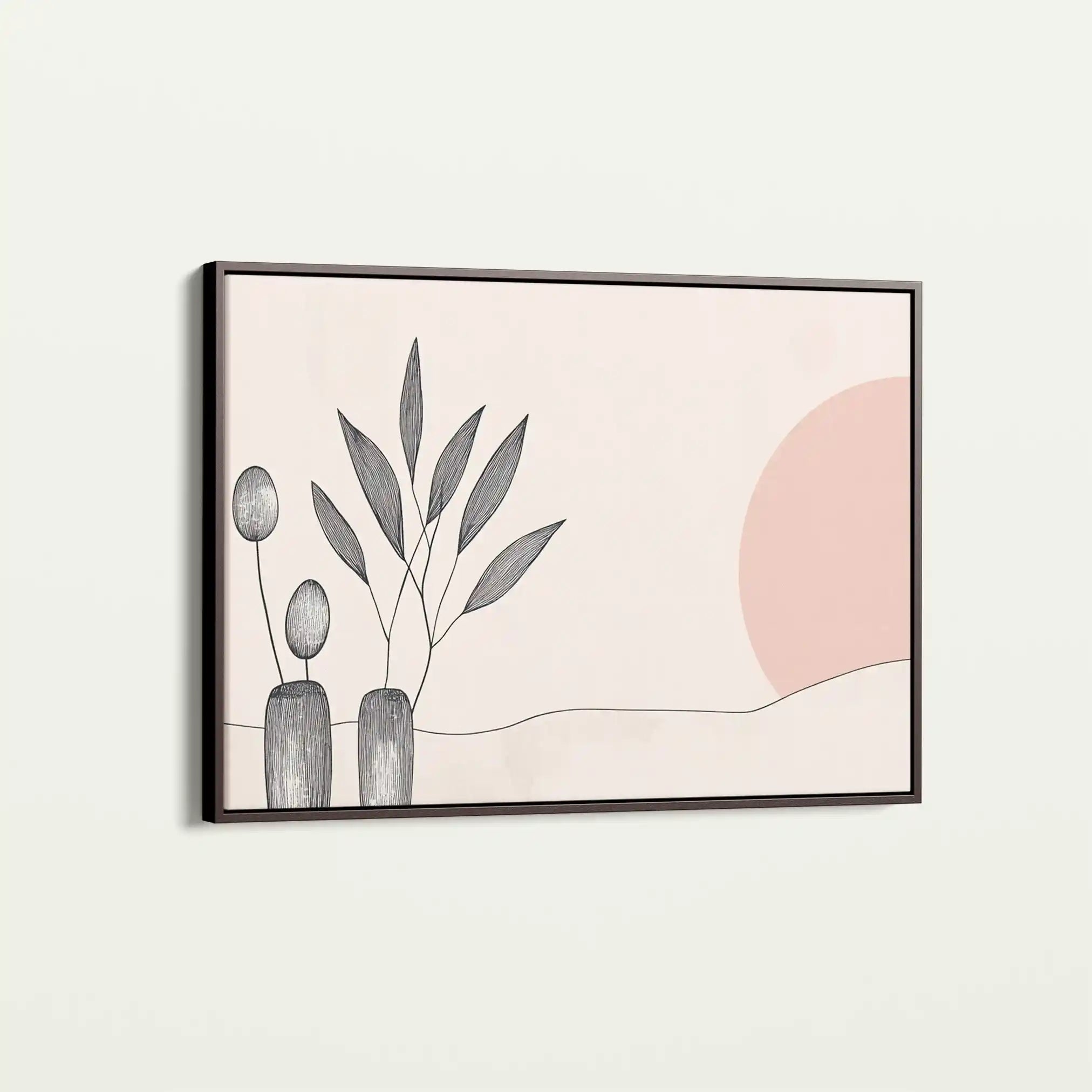 Boho 047 Canvas Art 60 x 40 cm / Black