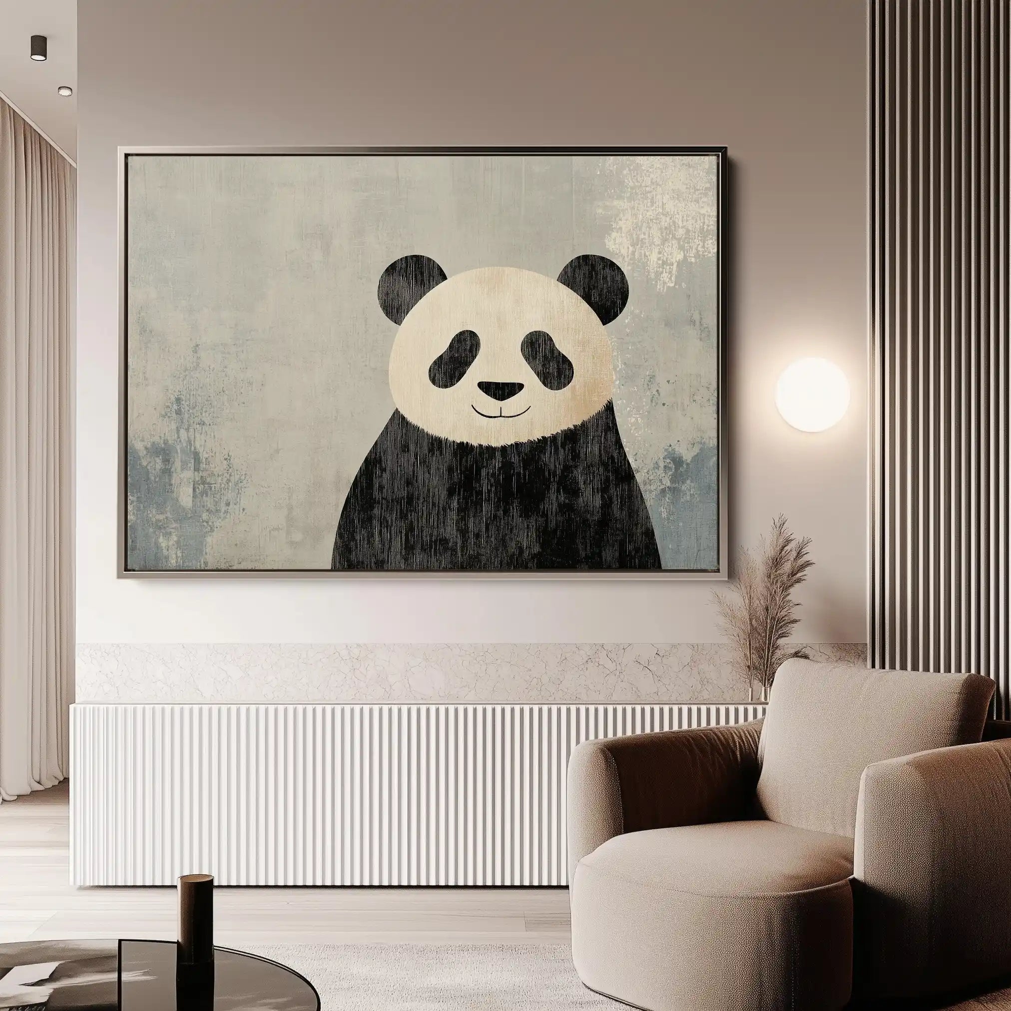 Animals 048 Canvas Art 60 x 40 cm / Black