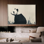 Animals 049 Canvas Art 60 x 40 cm / Black