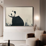 Animals 049 Canvas Art 60 x 40 cm / Black