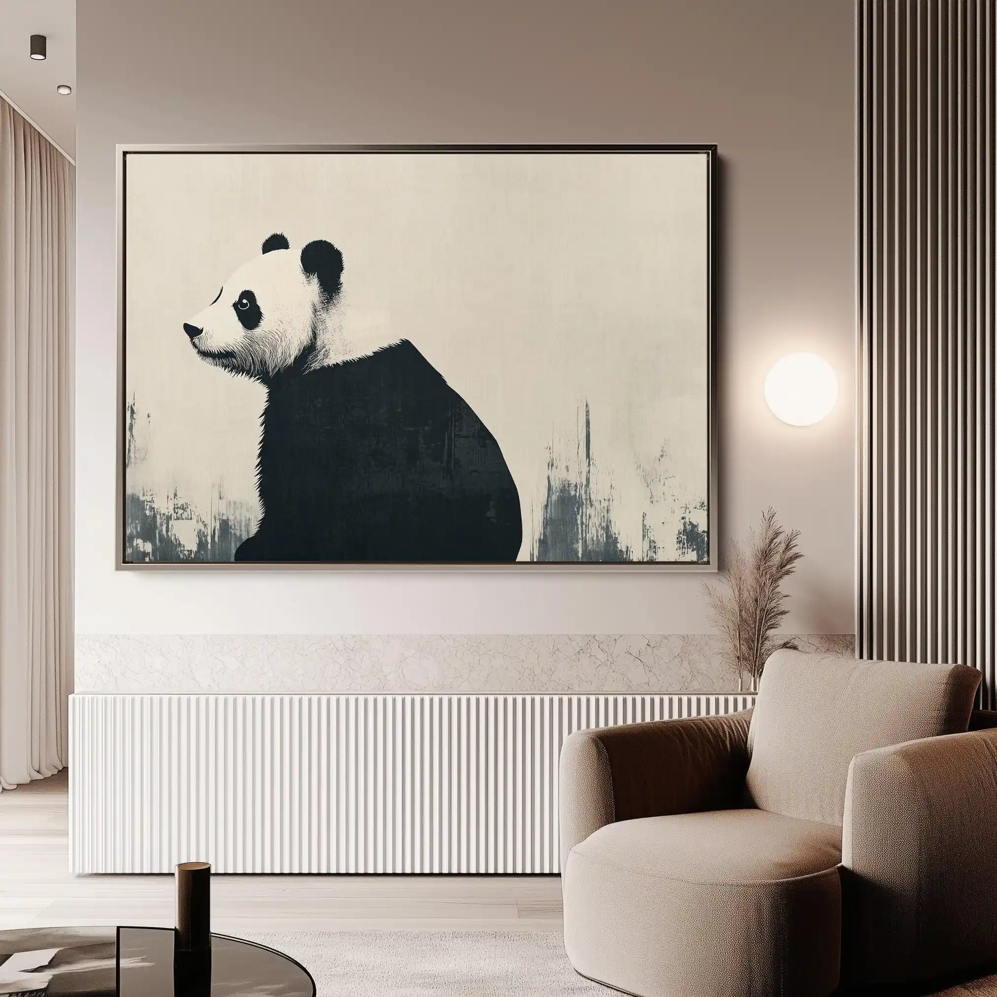 Animals 049 Canvas Art 60 x 40 cm / Black