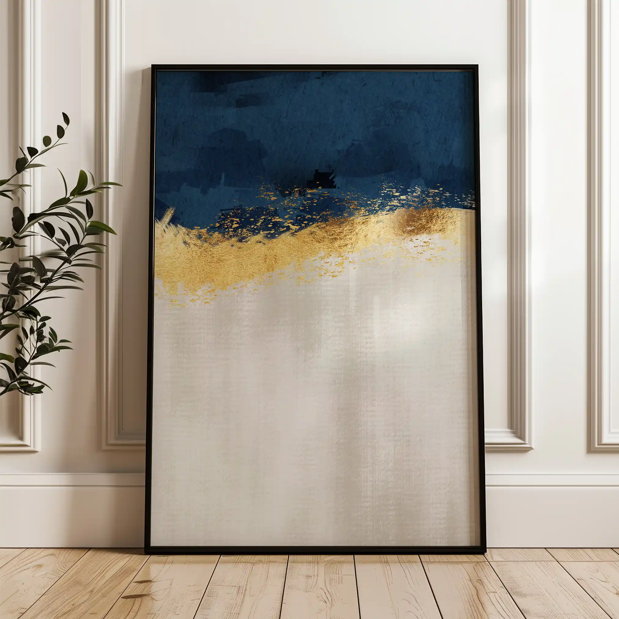 Abstract 049 Canvas Art 60 x 40 cm / Black