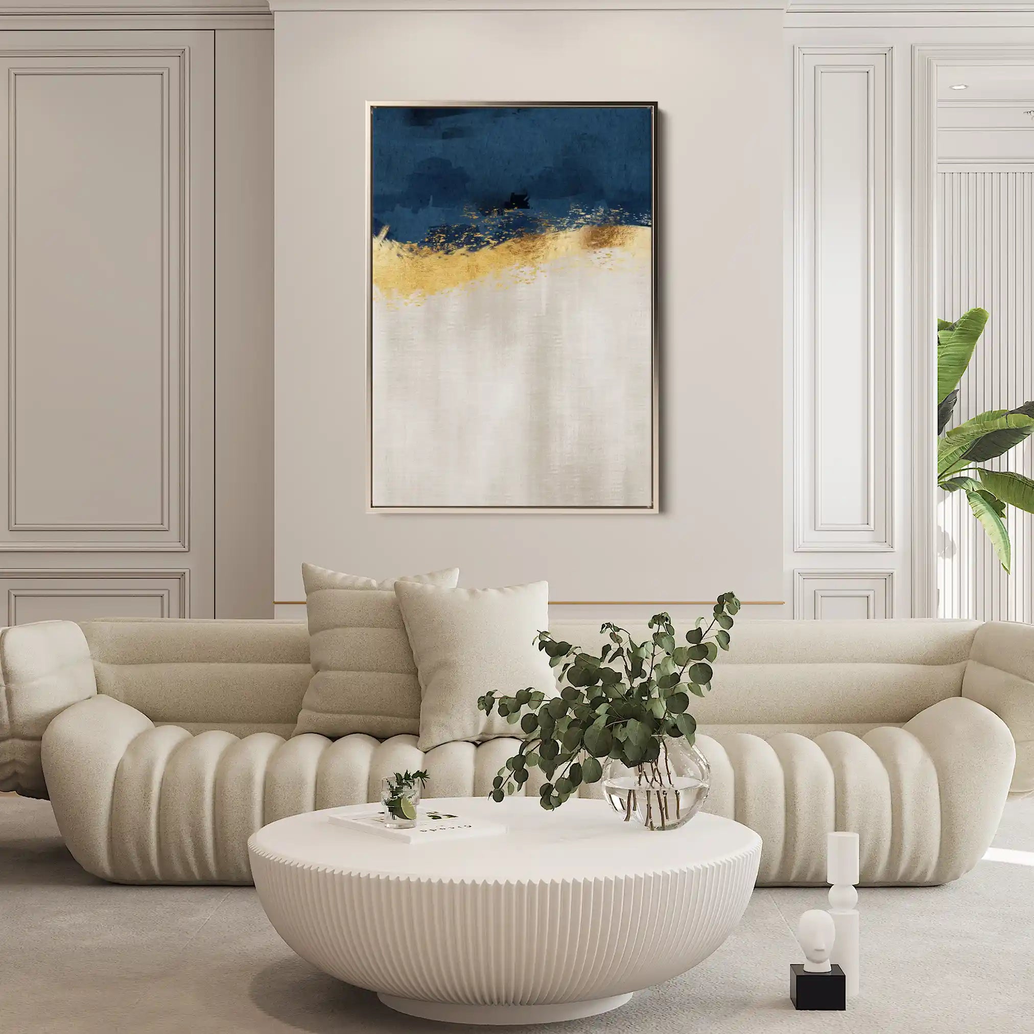 Abstract 049 Canvas Art 60 x 40 cm / Black