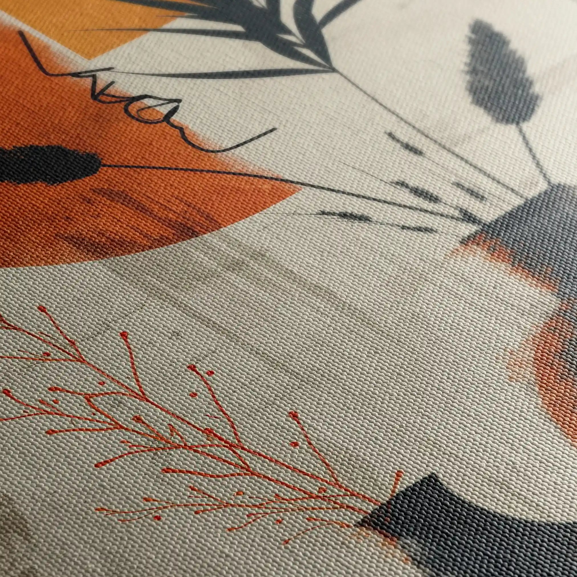 Boho 050 Canvas Art 60 x 40 cm / Black