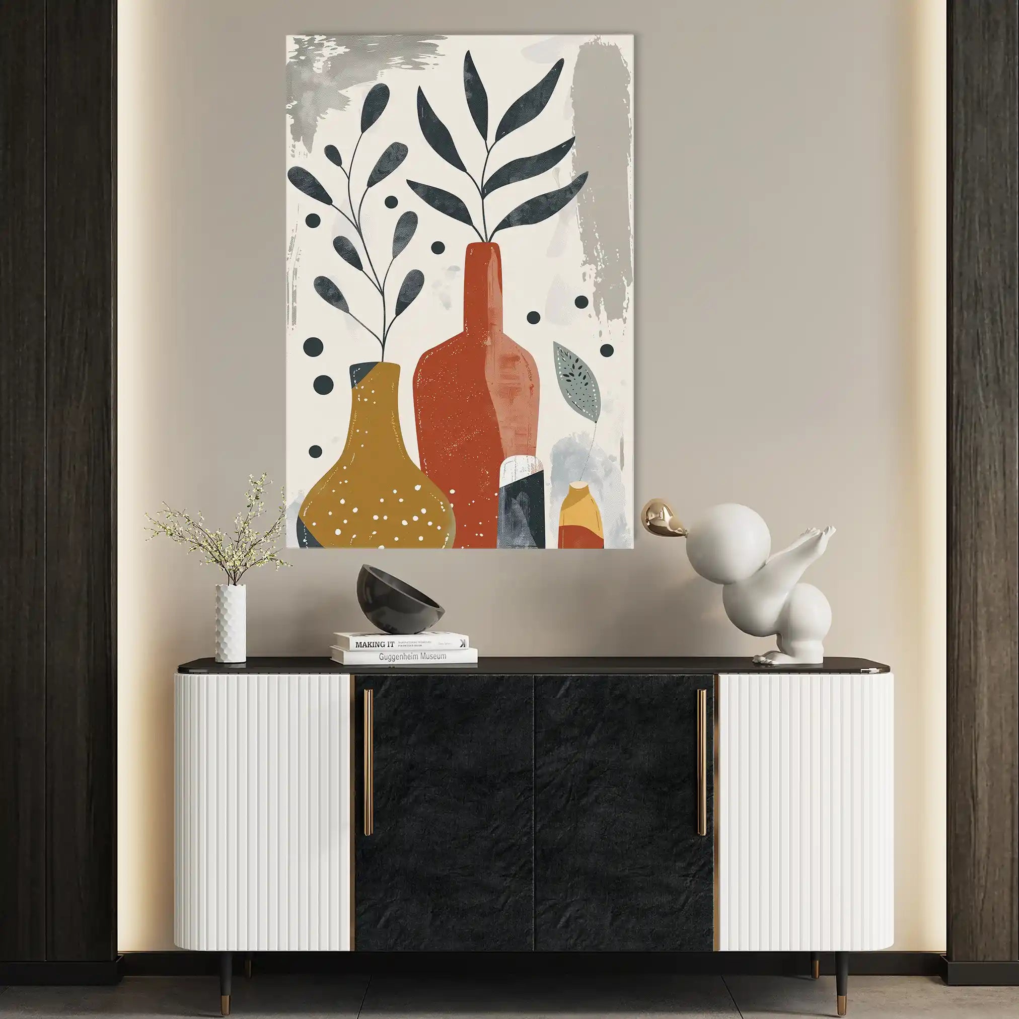 Boho 051 Canvas Art 60 x 40 cm / Black