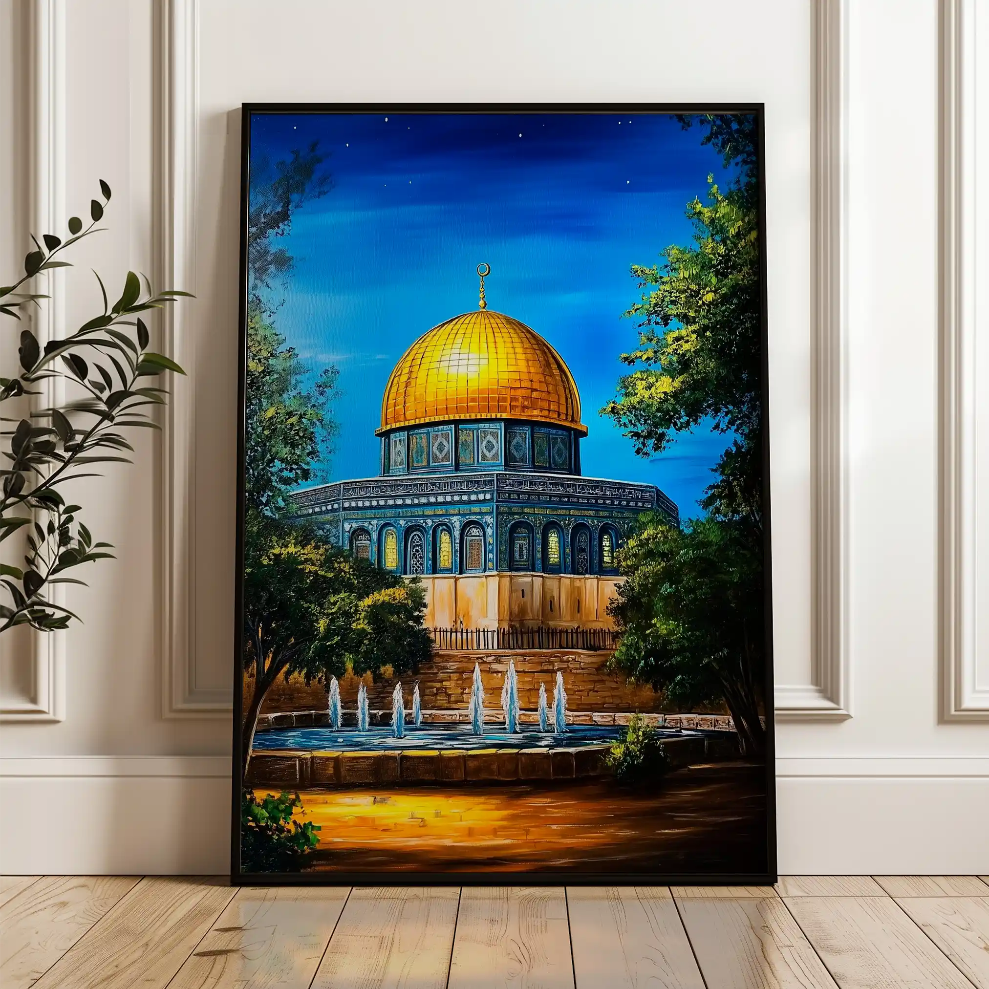 Palestine 051 Canvas Art 60 x 40 cm / Black