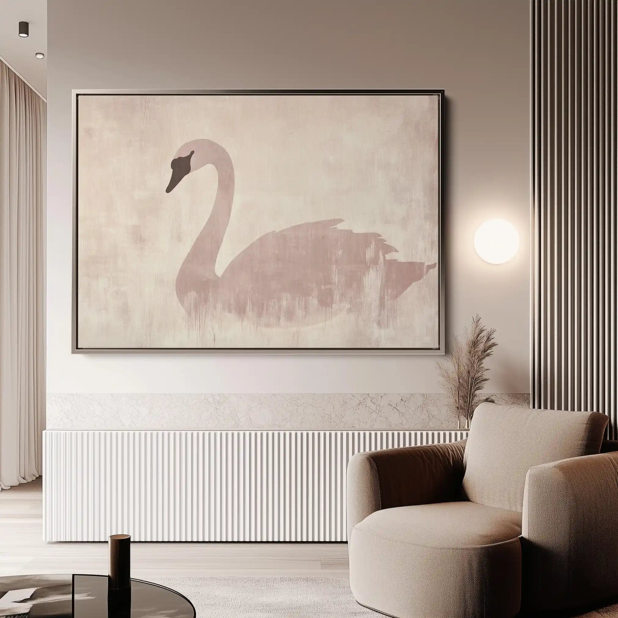 Animals 052 Canvas Art 60 x 40 cm / Black