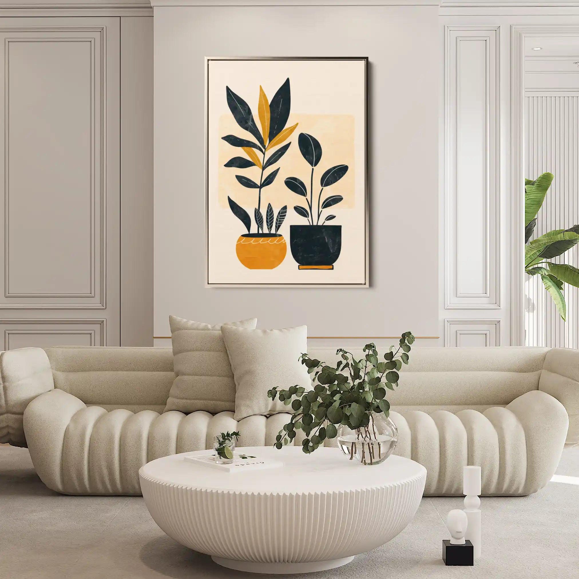 Boho 052 Canvas Art 60 x 40 cm / Black