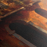 Landscape 052 Canvas Art 60 x 40 cm / Black