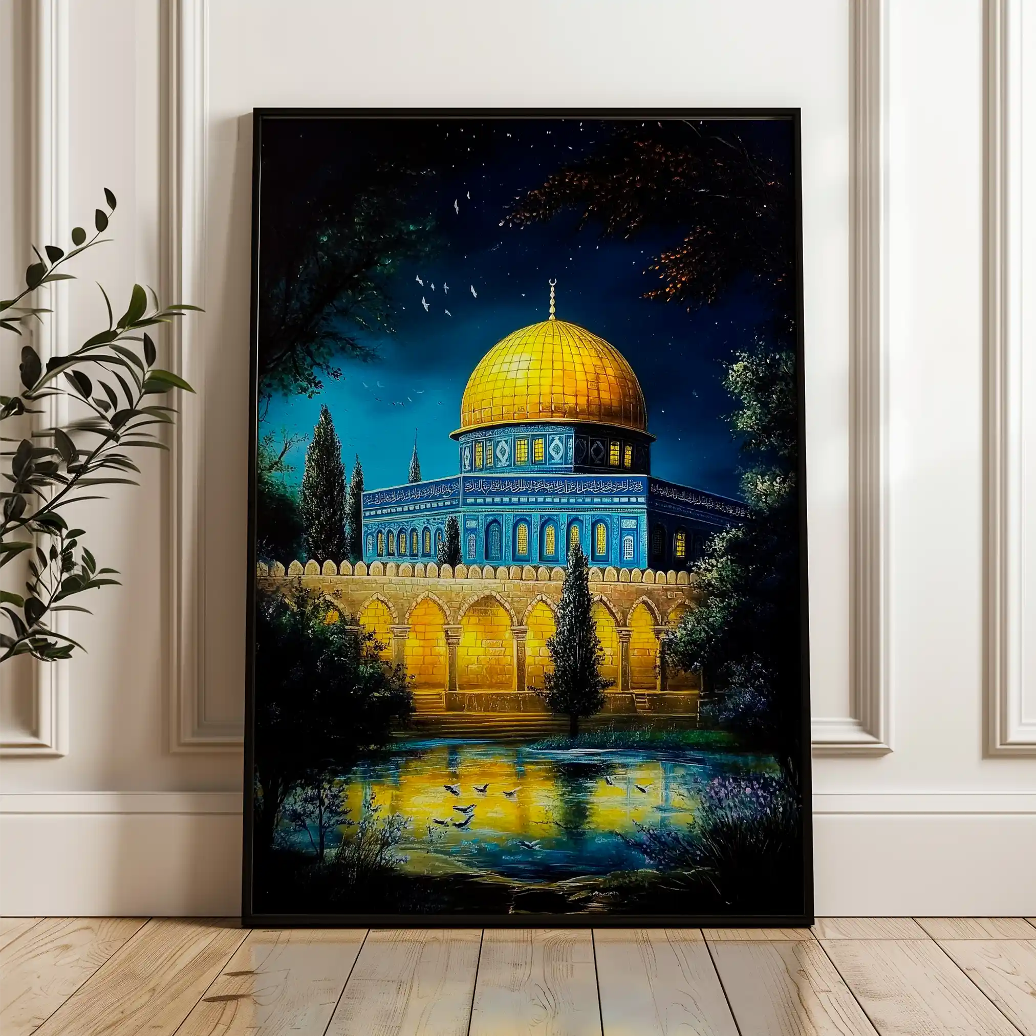 Palestine 052 Canvas Art 60 x 40 cm / Black