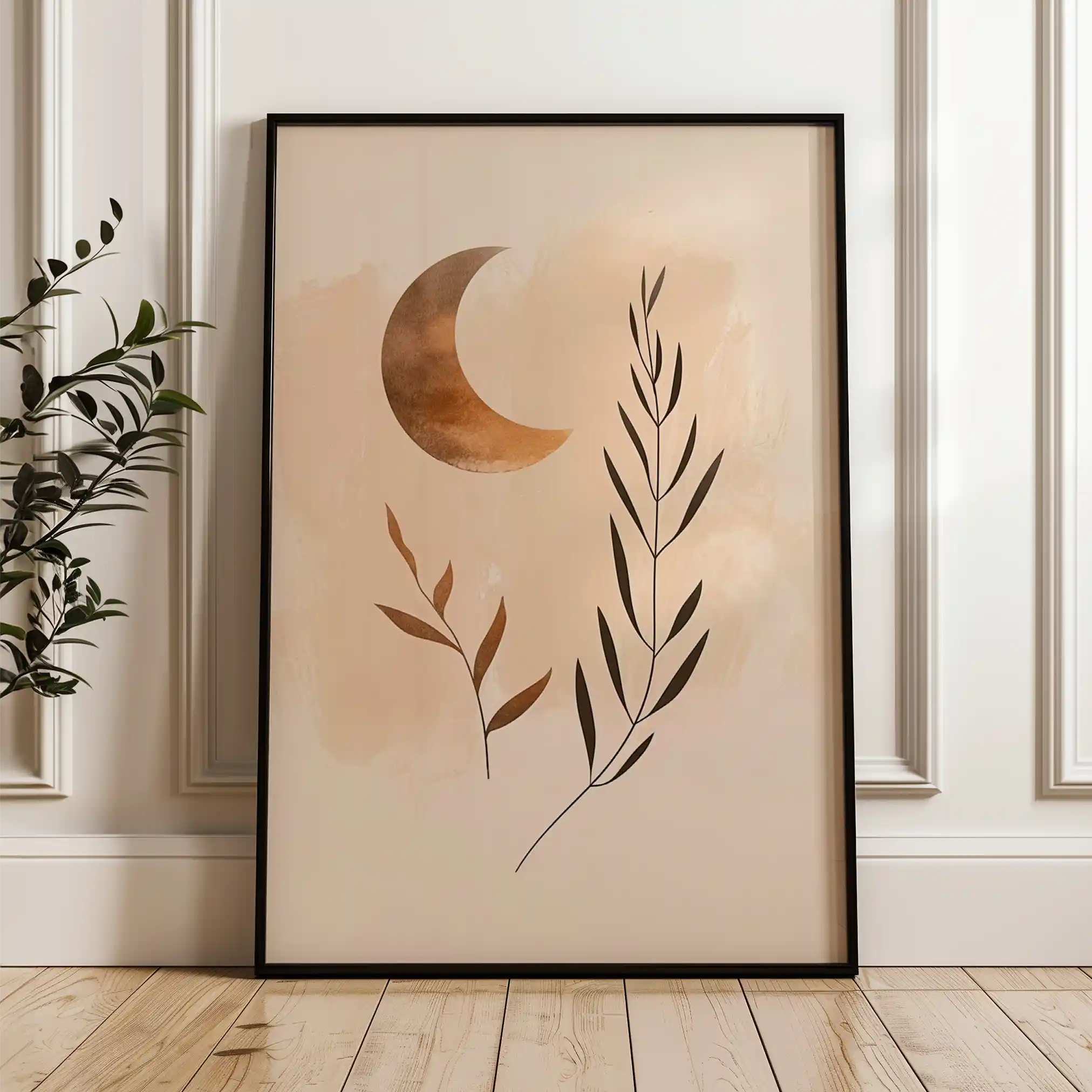 Boho 053 Canvas Art 60 x 40 cm / Black