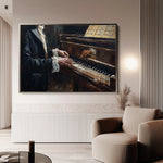 Classic 053 Canvas Art 60 x 40 cm / Black