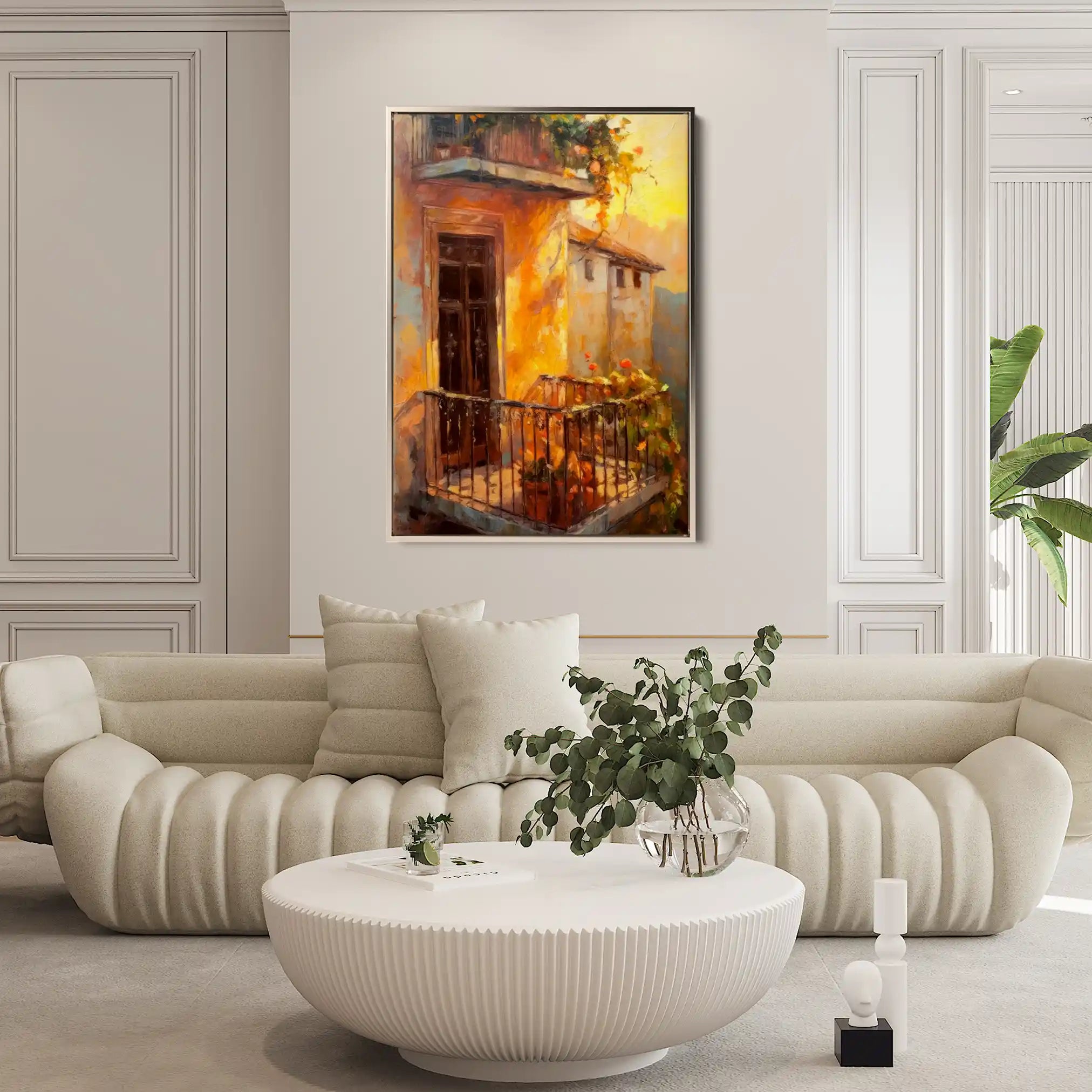 Landscape 053 Canvas Art 60 x 40 cm / Black