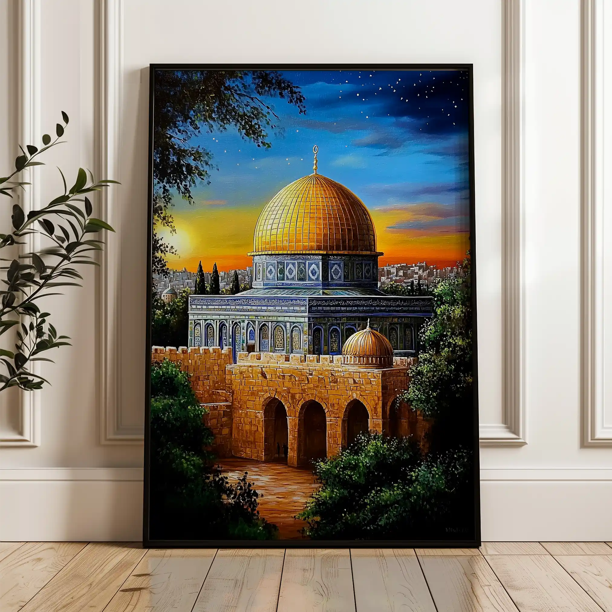 Palestine 053 Canvas Art 60 x 40 cm / Black