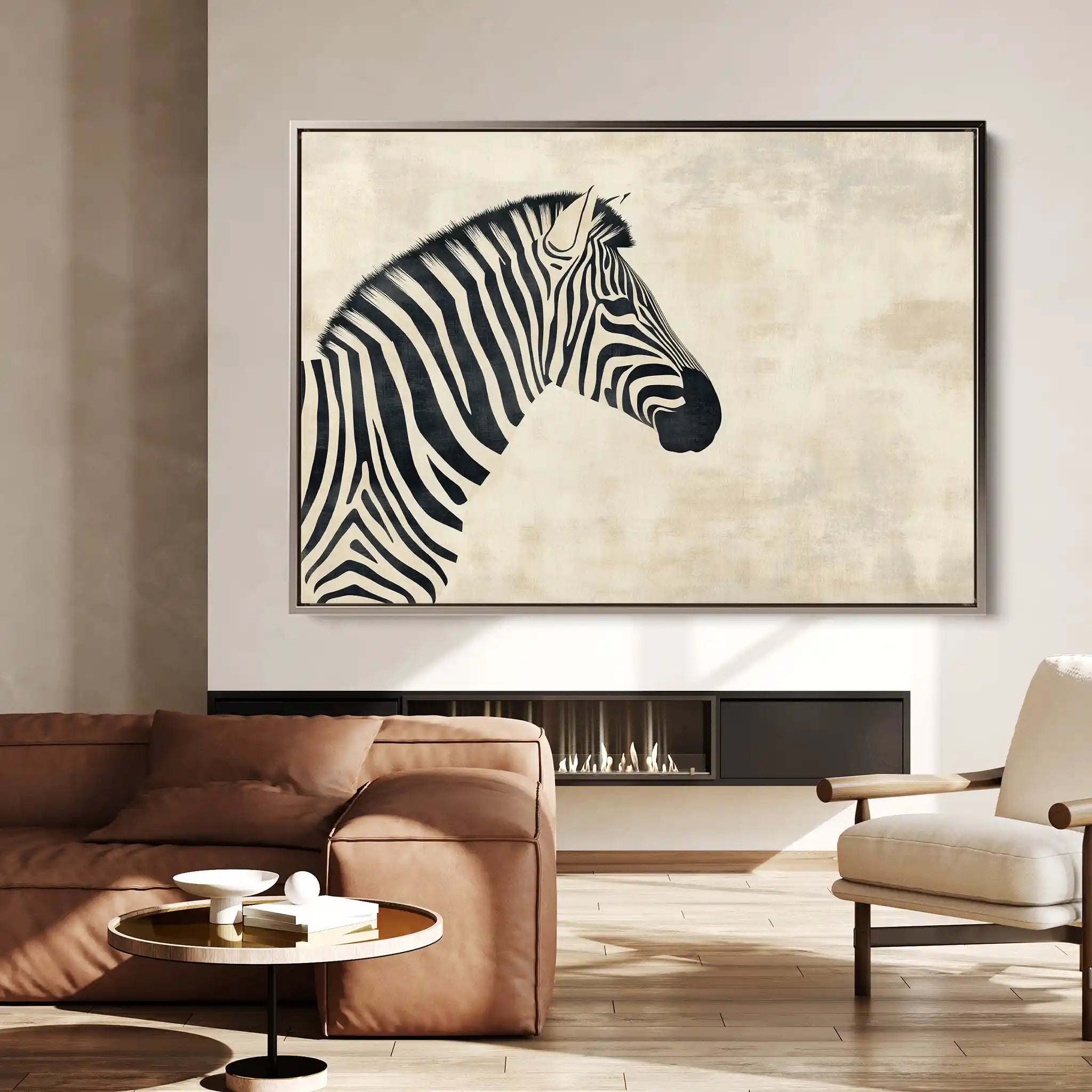 Animals 054 Canvas Art 60 x 40 cm / Black