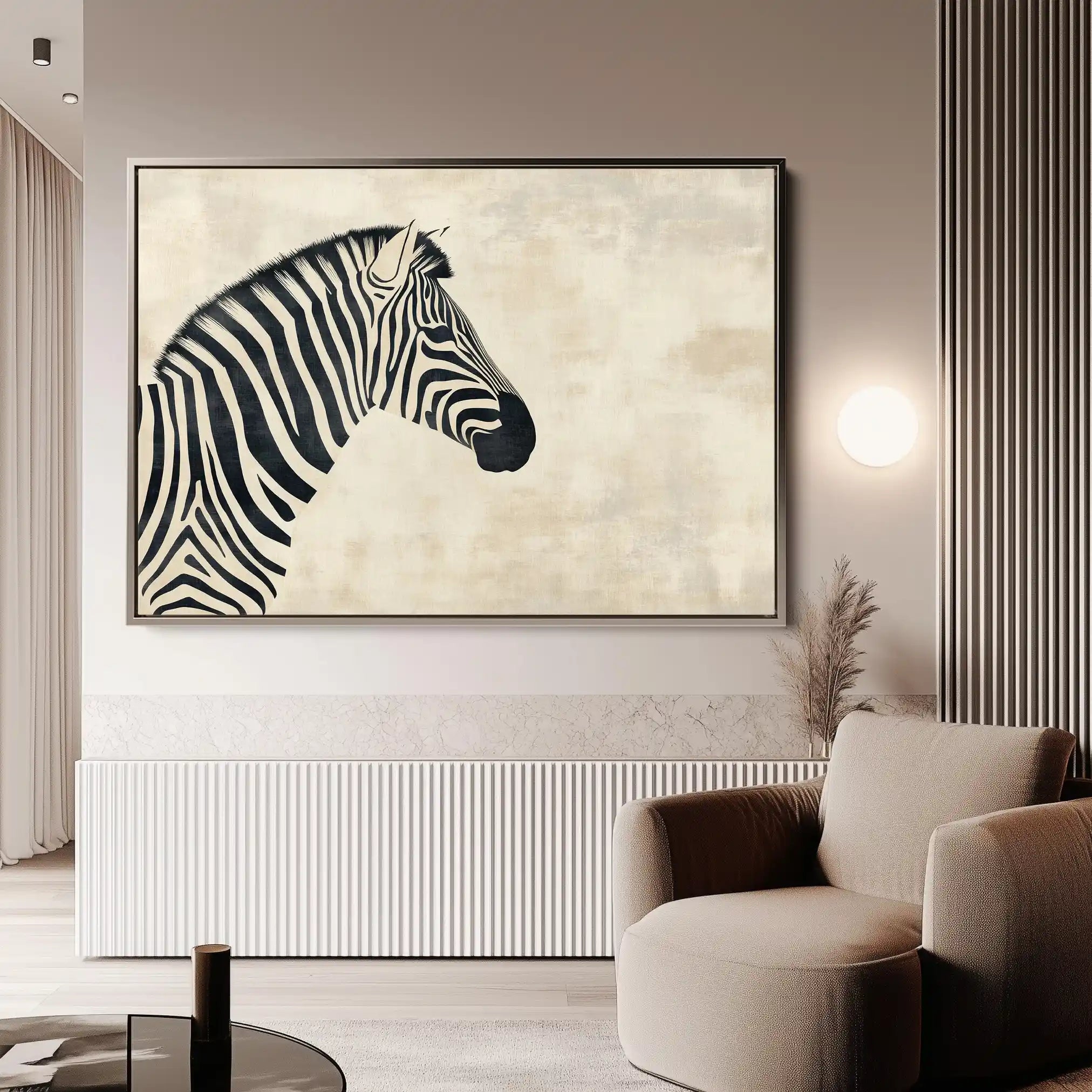 Animals 054 Canvas Art 60 x 40 cm / Black