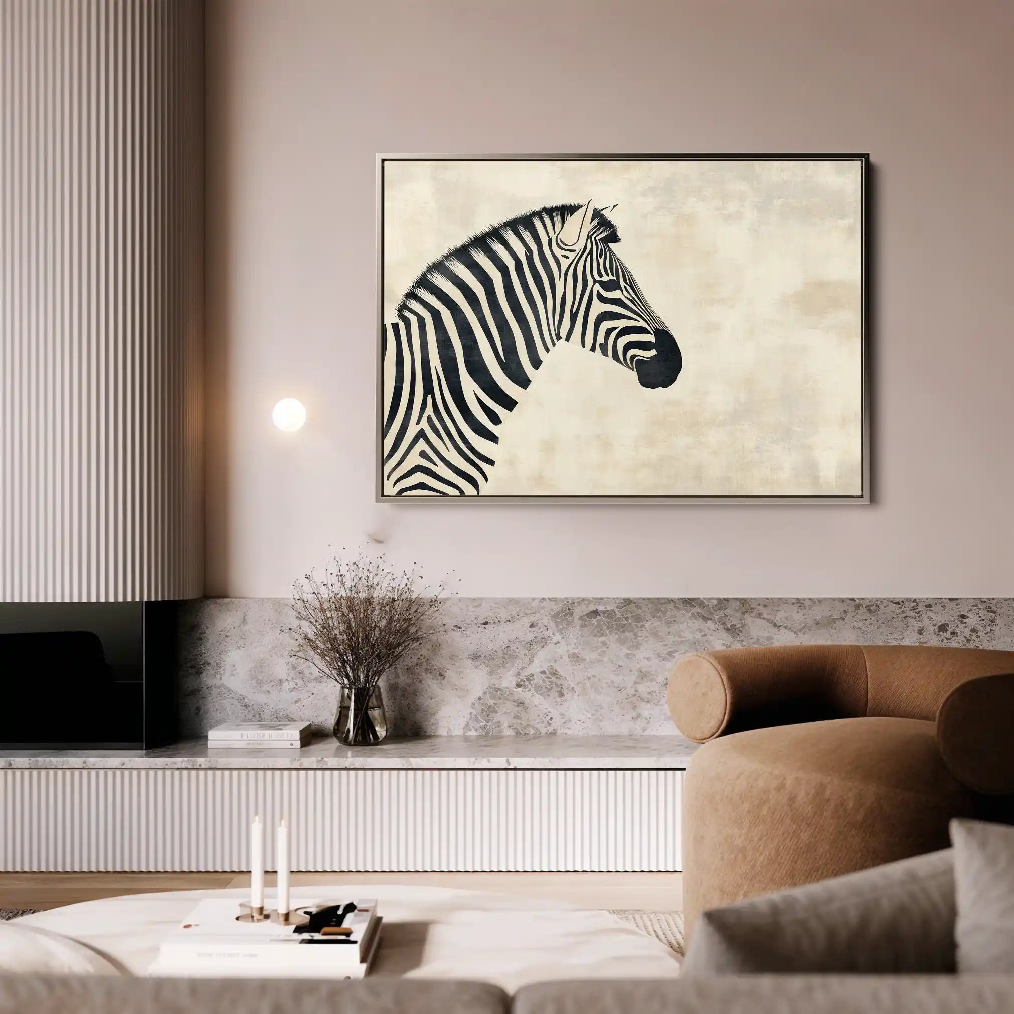 Animals 054 Canvas Art 60 x 40 cm / Black