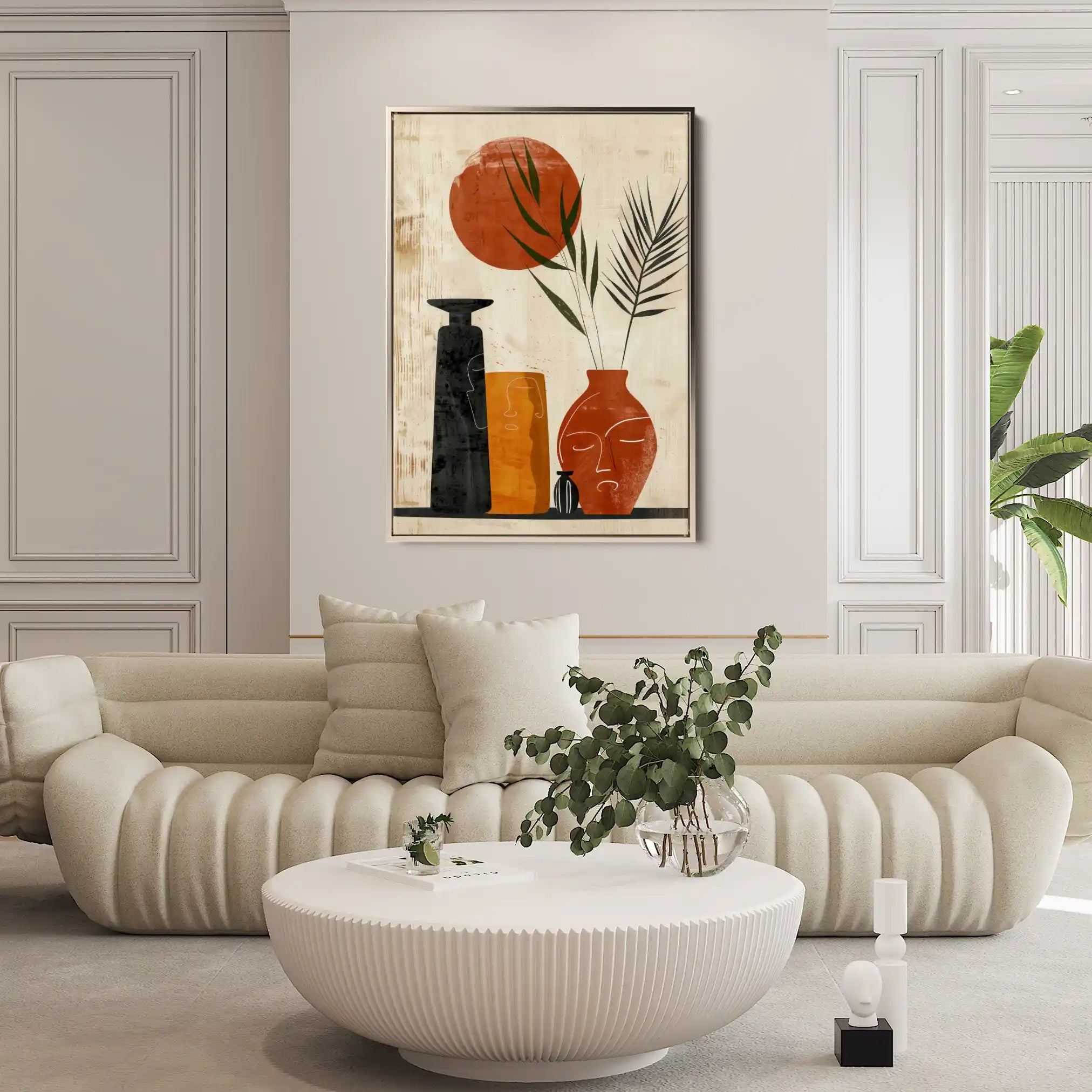 Boho 054 Canvas Art 60 x 40 cm / Black