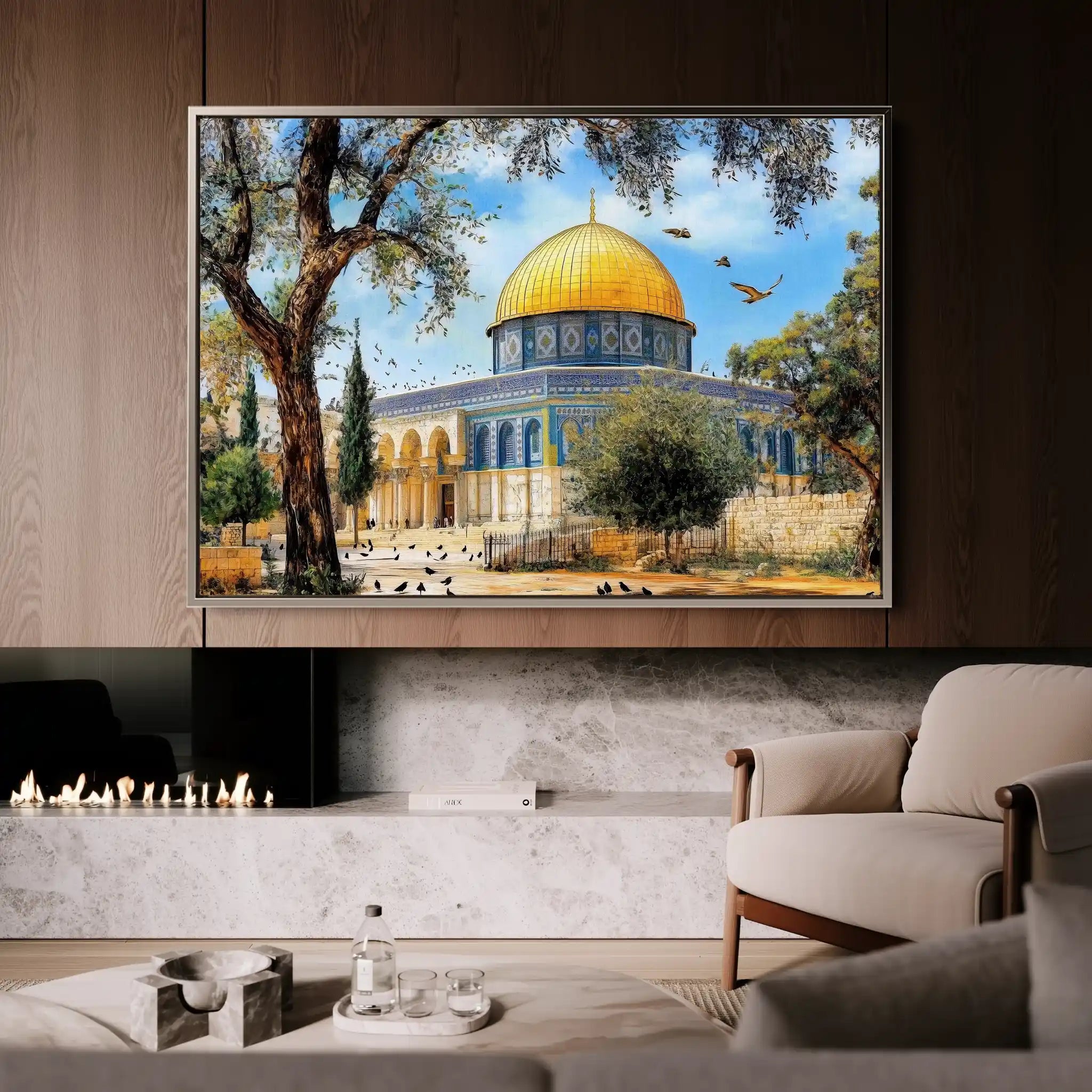 Palestine 054 Canvas Art 60 x 40 cm / Black
