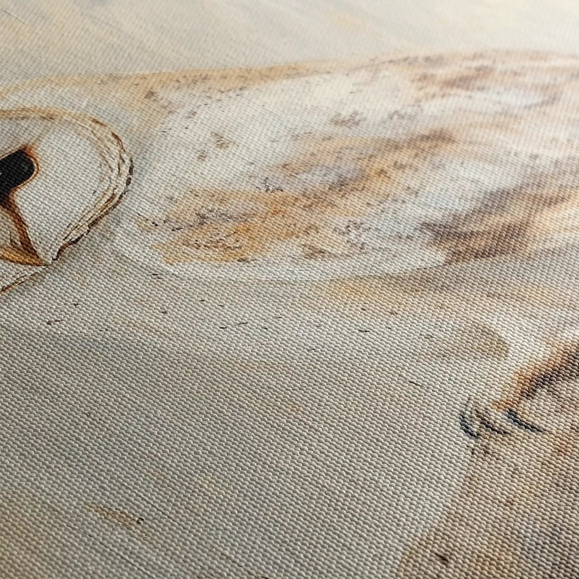 Animals 055 Canvas Art 60 x 40 cm / Black