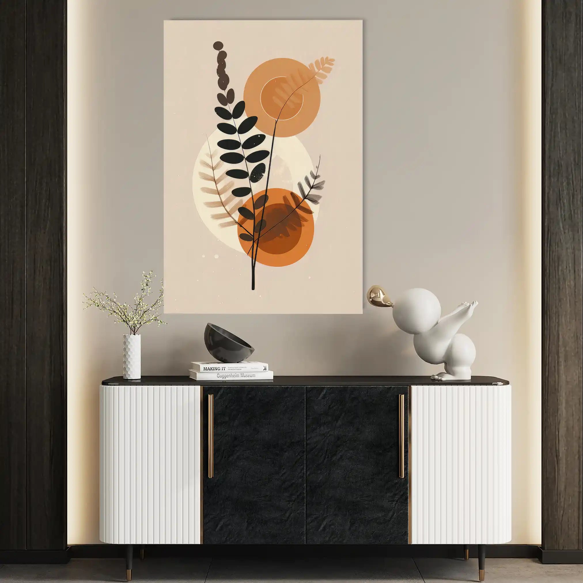 Boho 055 Canvas Art 60 x 40 cm / Black