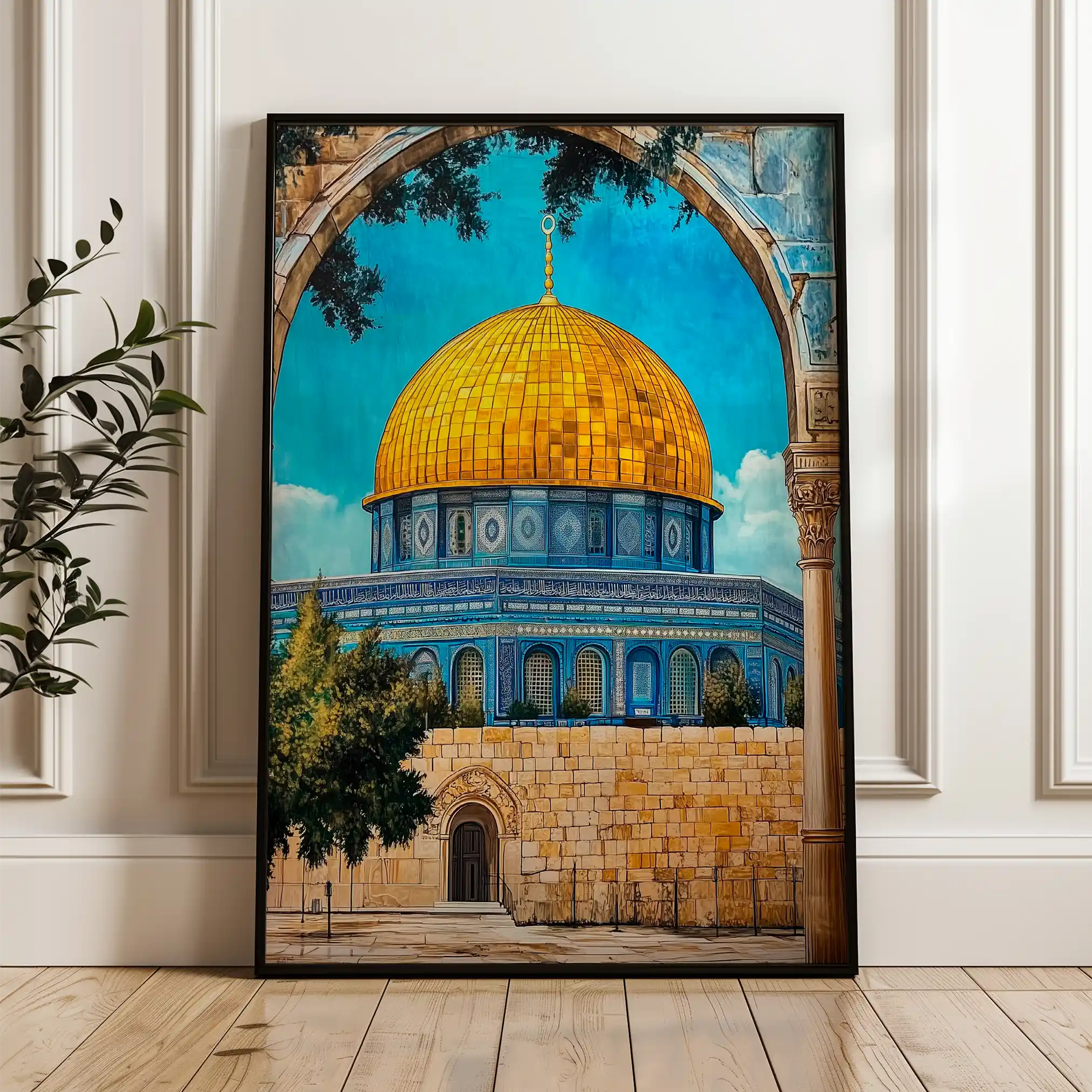 Palestine 055 Canvas Art 60 x 40 cm / Black