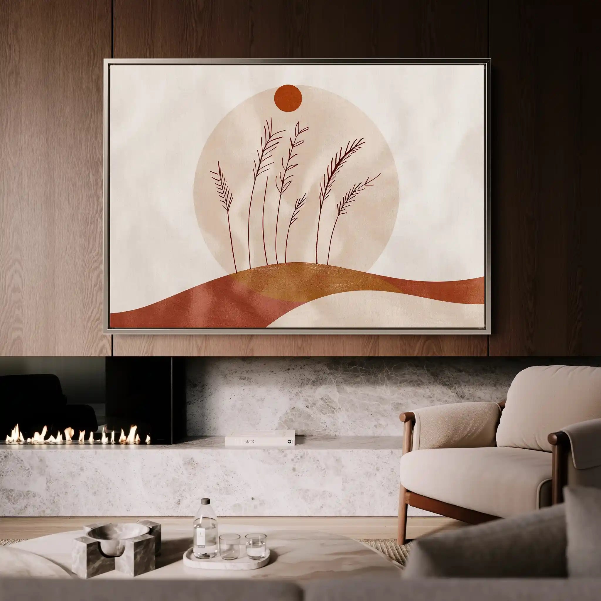 Boho 056 Canvas Art 60 x 40 cm / Black