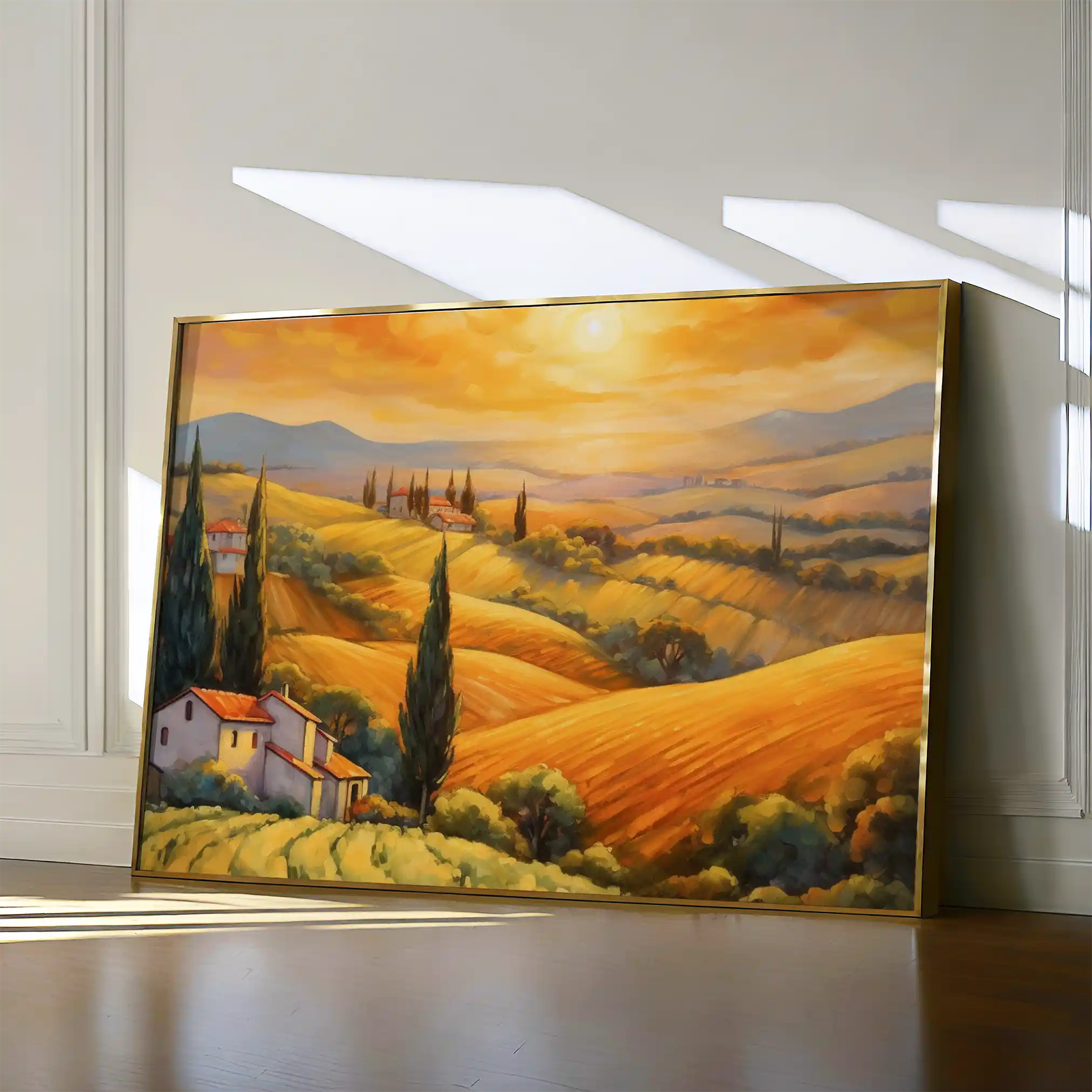 Landscape 056 Canvas Art 60 x 40 cm / Black